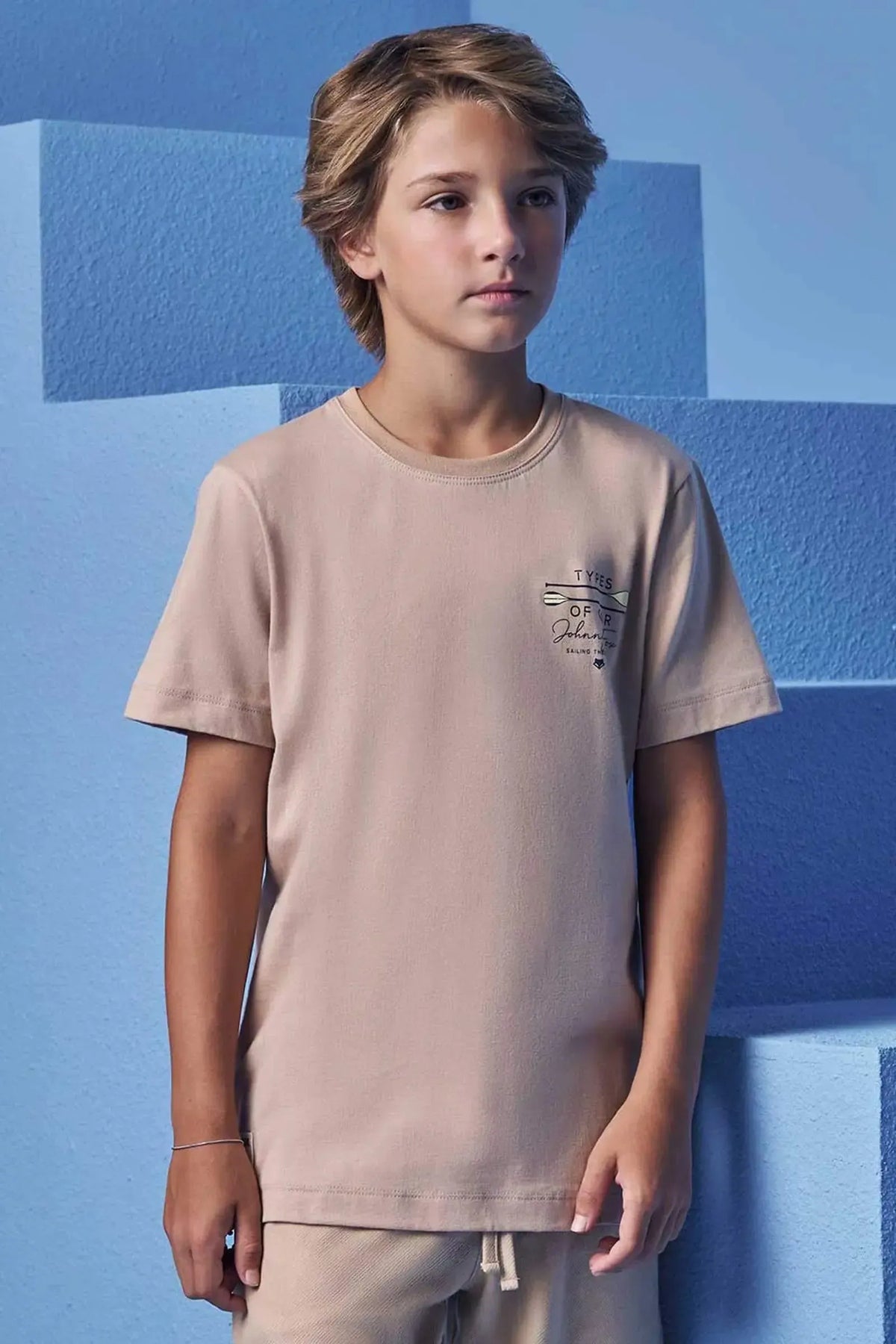 Camiseta em Meia Malha 98642 Johnny Fox Teen Menino
