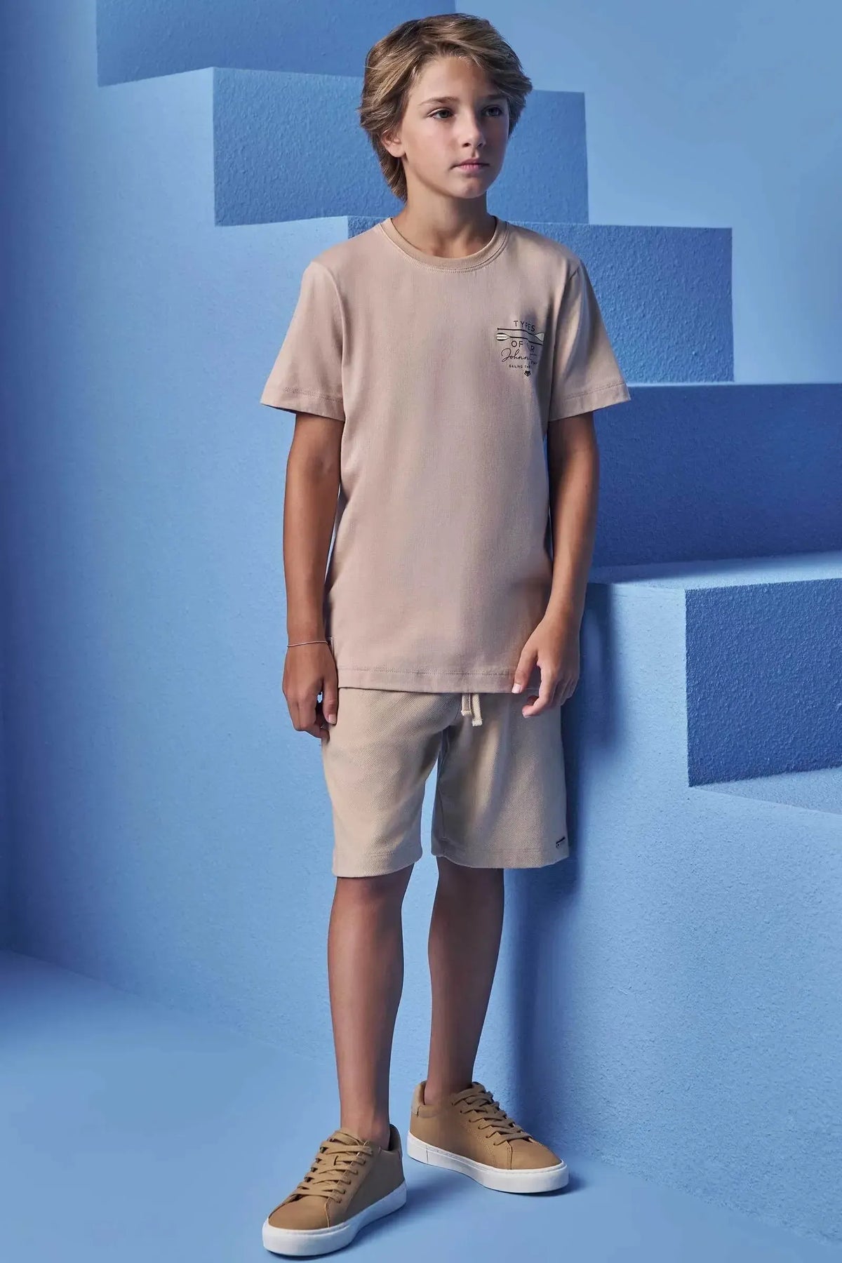 Camiseta em Meia Malha 98642 Johnny Fox Teen Menino