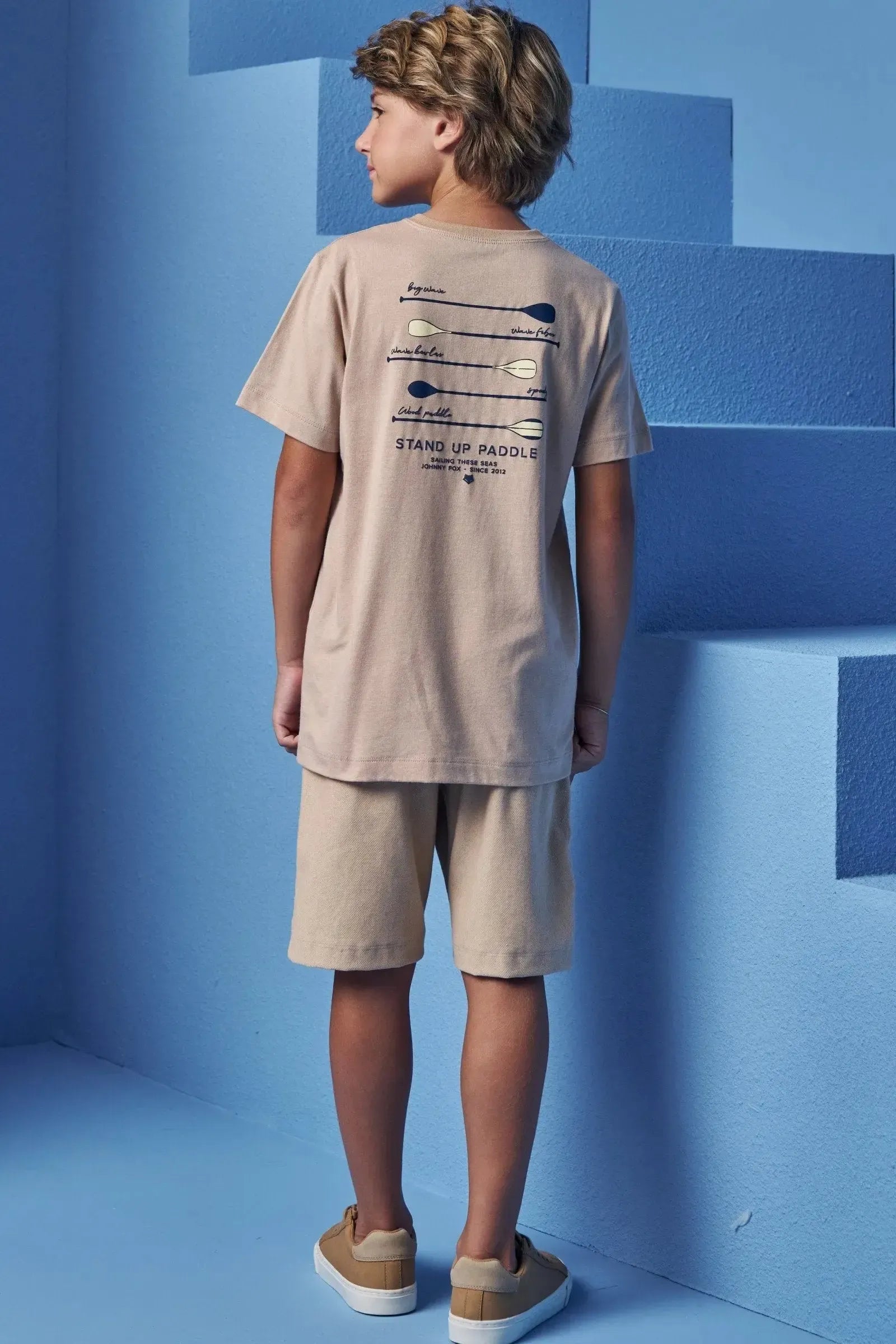 Camiseta em Meia Malha 98642 Johnny Fox Teen Menino
