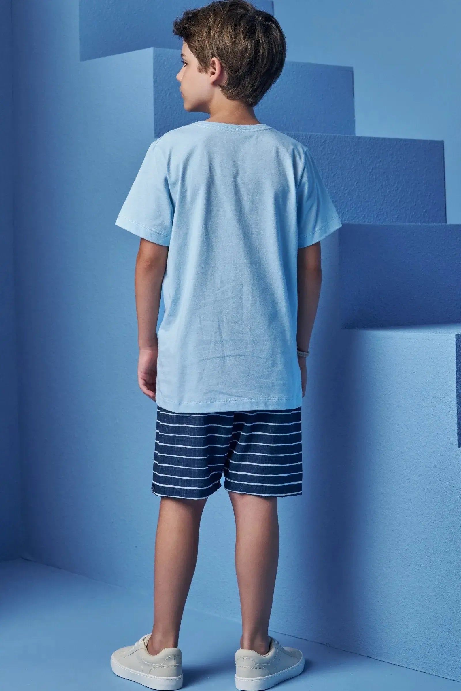 Camiseta em Meia Malha 98654 Johnny Fox Teen Menino