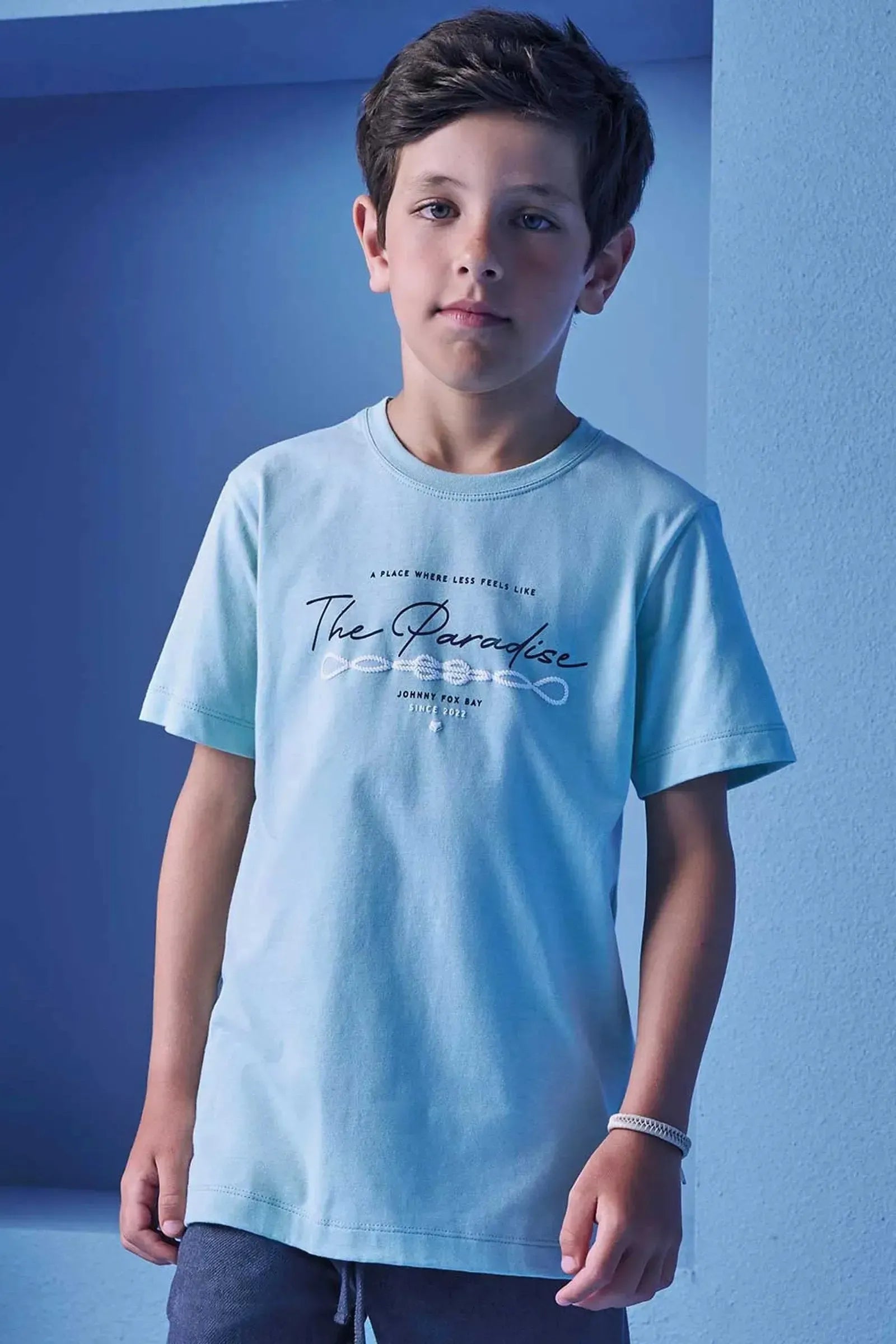 Camiseta em Meia Malha 98655 Johnny Fox Teen Menino