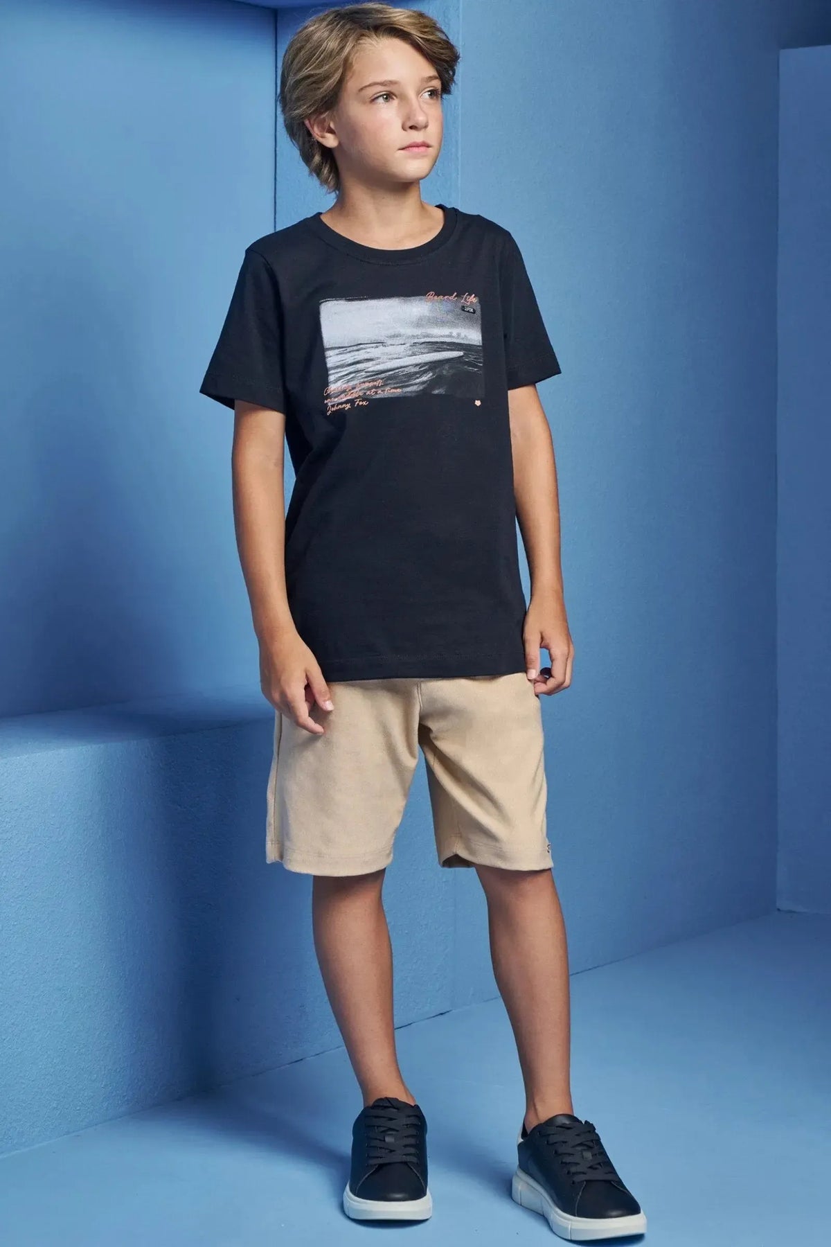 Camiseta em Meia Malha 98659 Johnny Fox Teen Menino