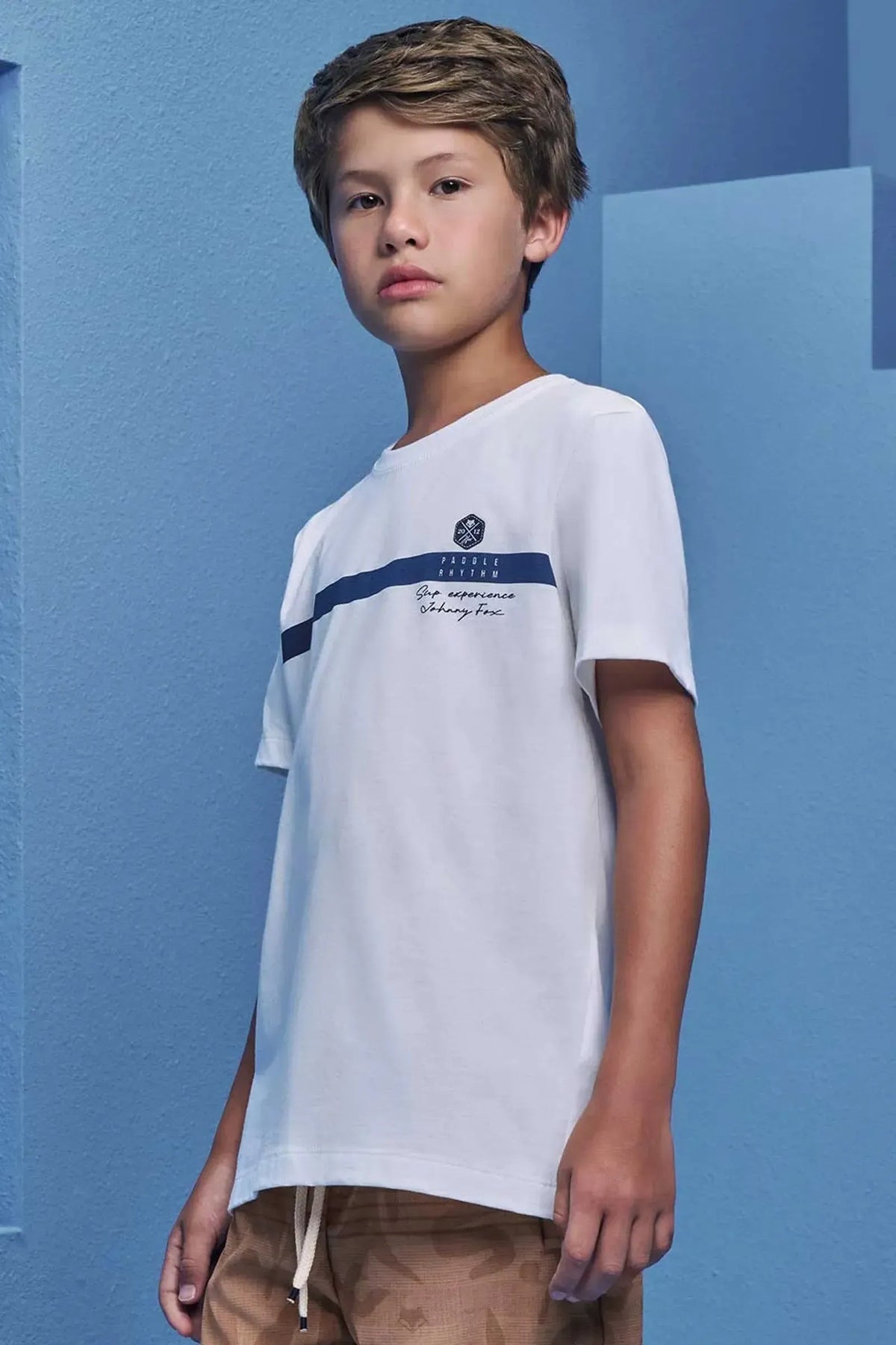 Camiseta em Meia Malha 98661 Johnny Fox Teen Menino