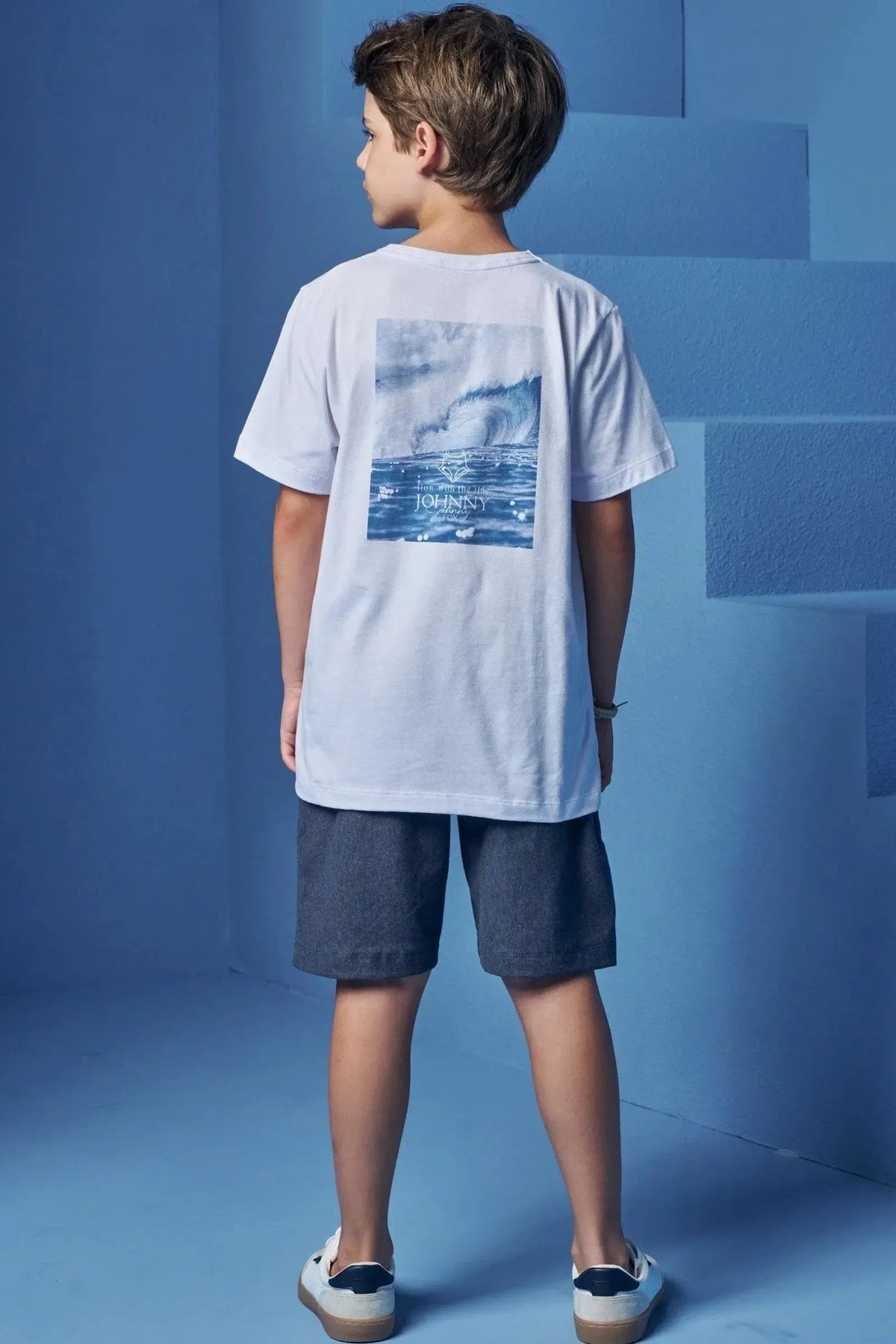 Camiseta em Meia Malha 98665 Johnny Fox Teen Menino