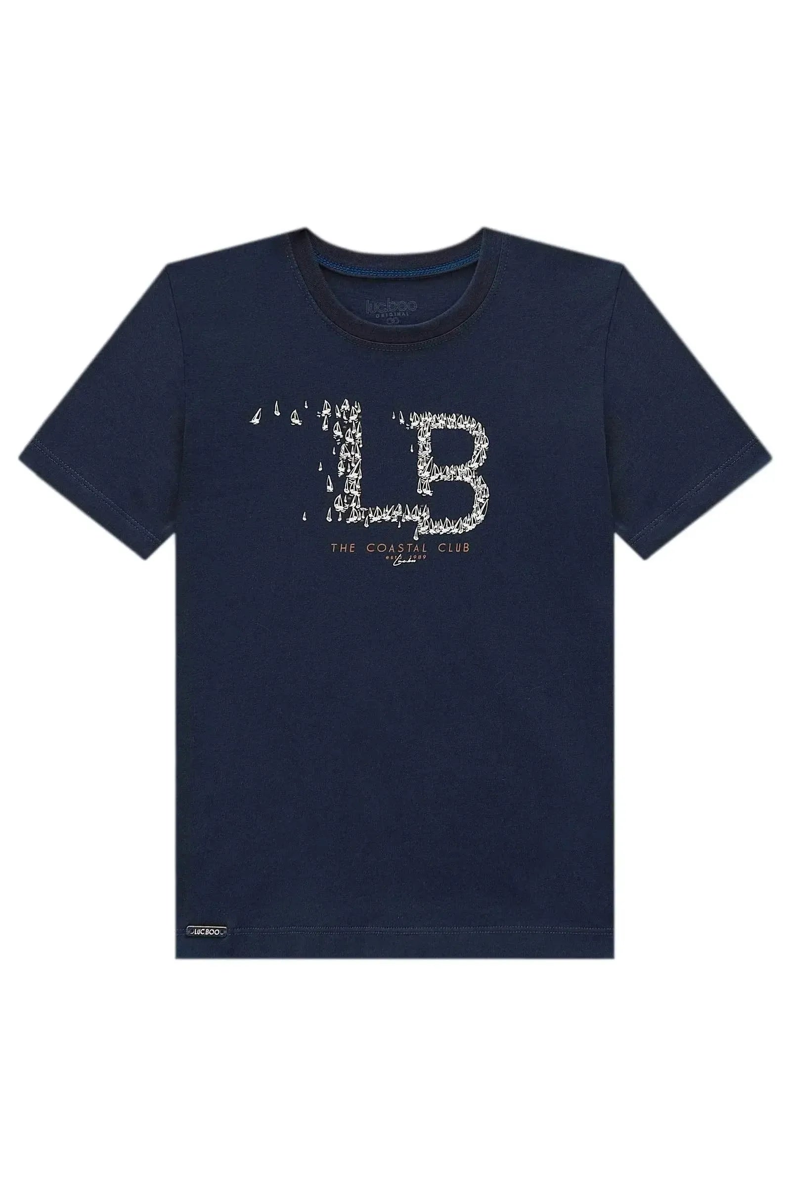 Camiseta em Meia Malha 99270 LucBoo Infantil Menino