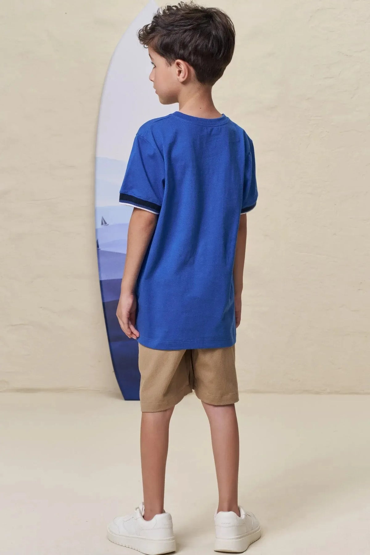 Camiseta em Meia Malha 99288 LucBoo Infantil Menino