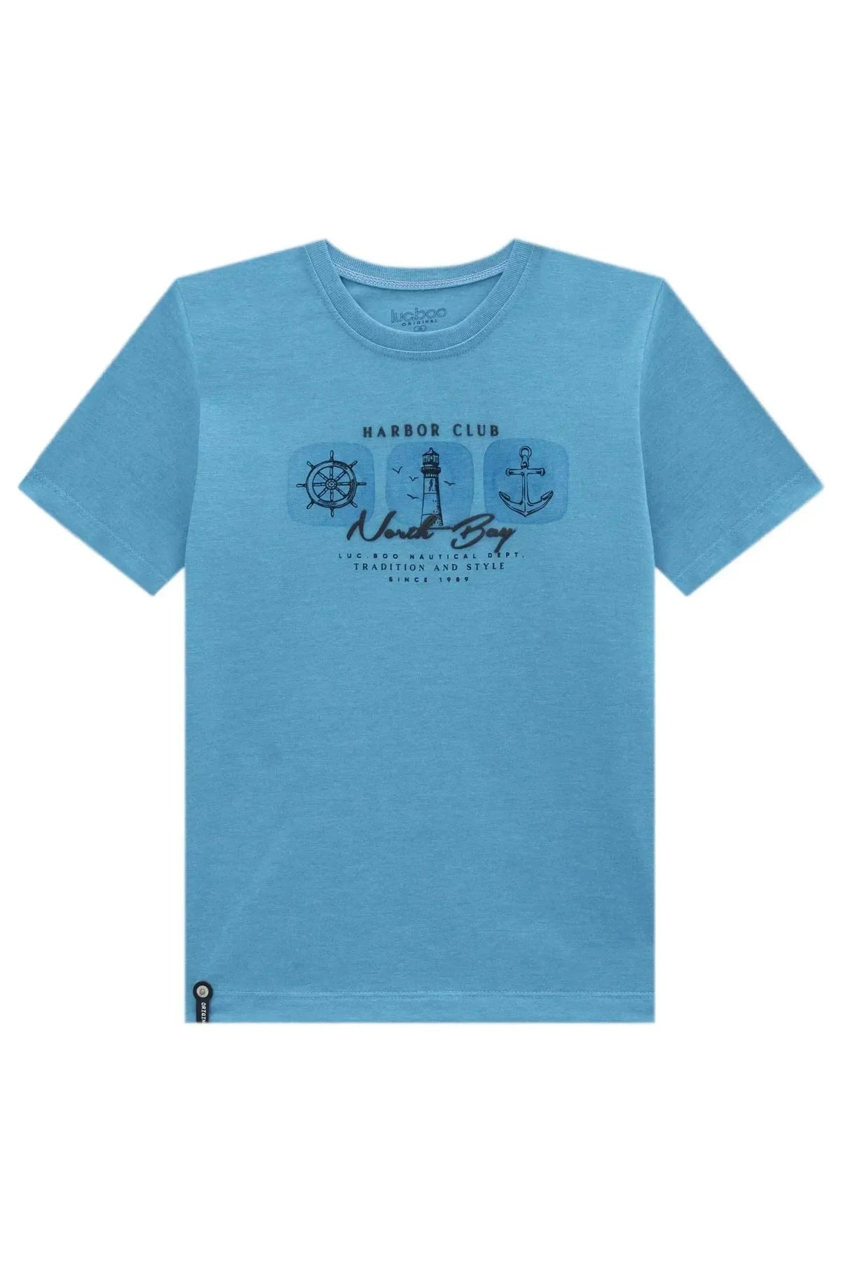 Camiseta em Meia Malha 99627 LucBoo Infantil Menino