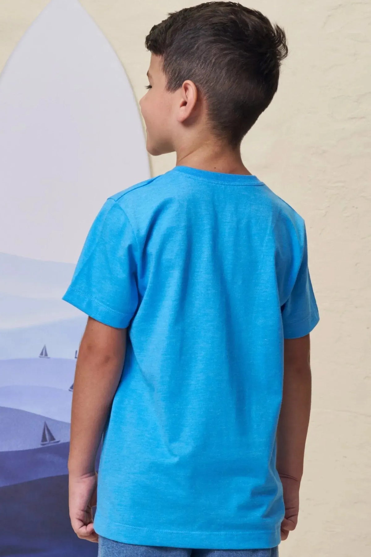 Camiseta em Meia Malha 99627 LucBoo Infantil Menino