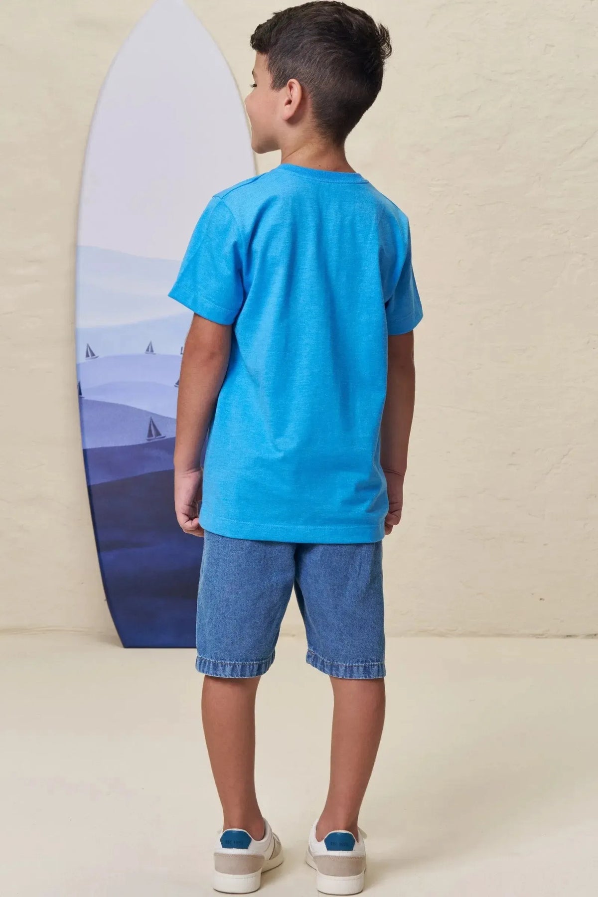 Camiseta em Meia Malha 99627 LucBoo Infantil Menino