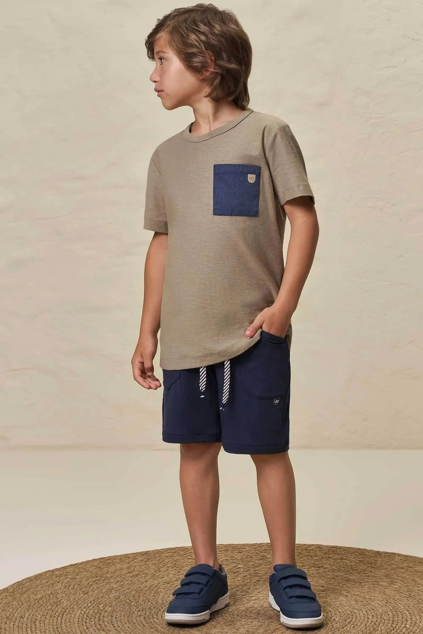 Camiseta em Meia Malha Flamê 98748 LucBoo Infantil Menino