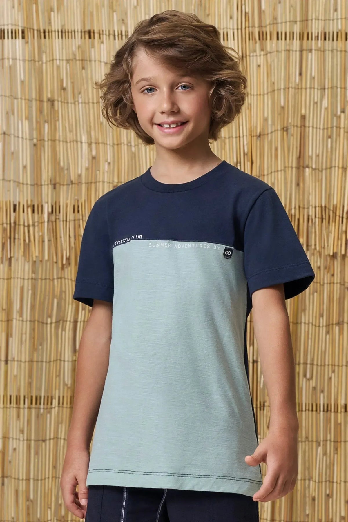 Camiseta em Meia Malha Flamê 98757 LucBoo Infantil Menino
