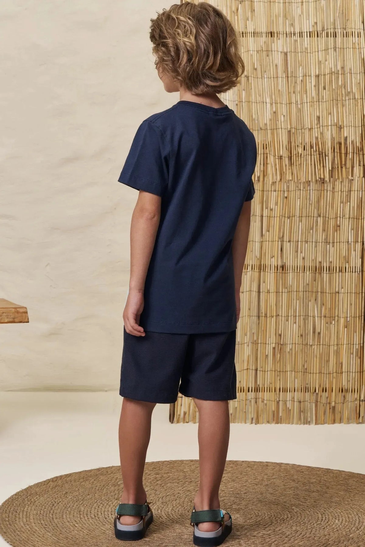 Camiseta em Meia Malha Flamê 98757 LucBoo Infantil Menino