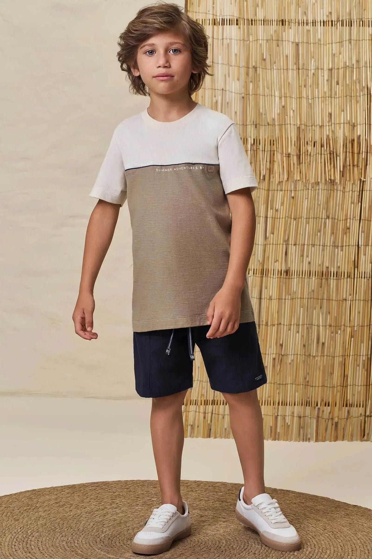 Camiseta em Meia Malha Flamê 98757 LucBoo Infantil Menino