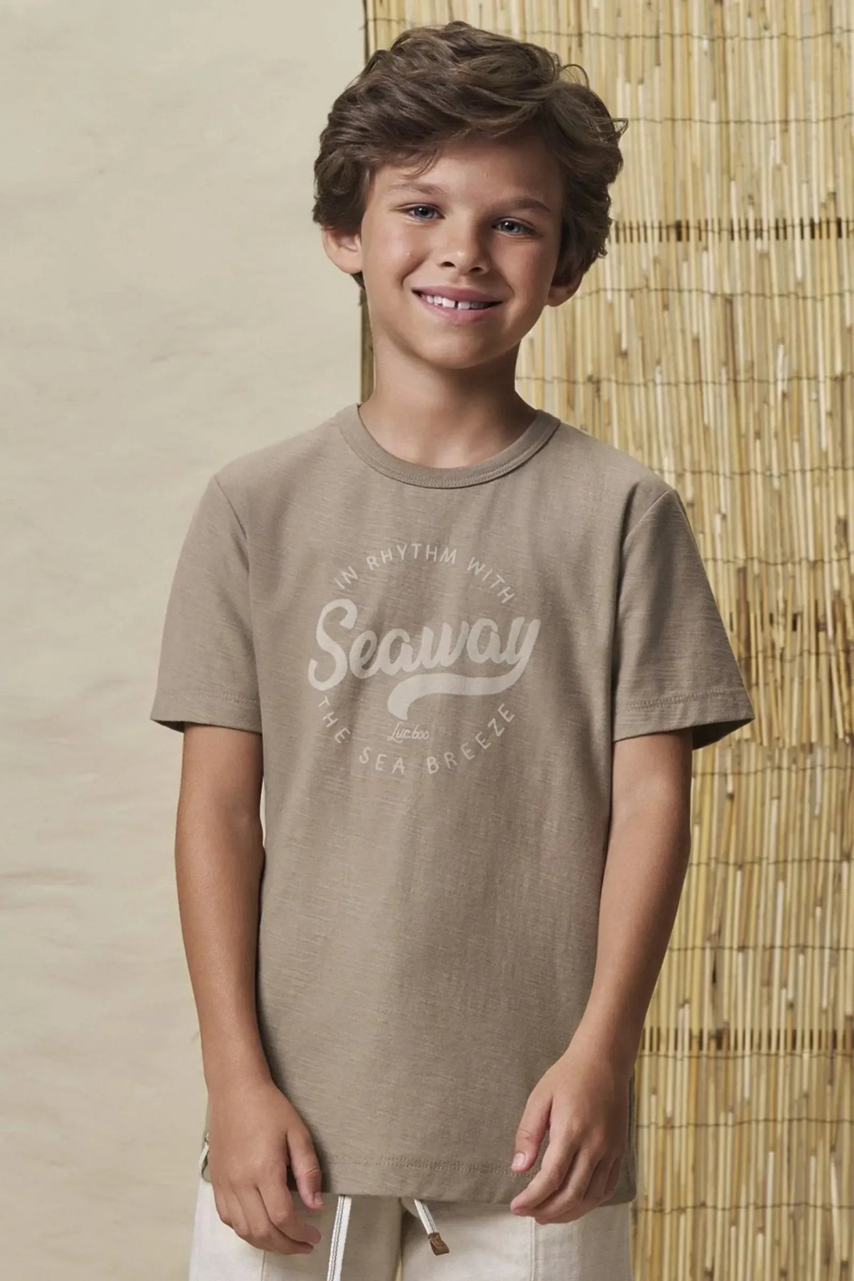 Camiseta em Meia Malha Flamê 99606 LucBoo Infantil Menino