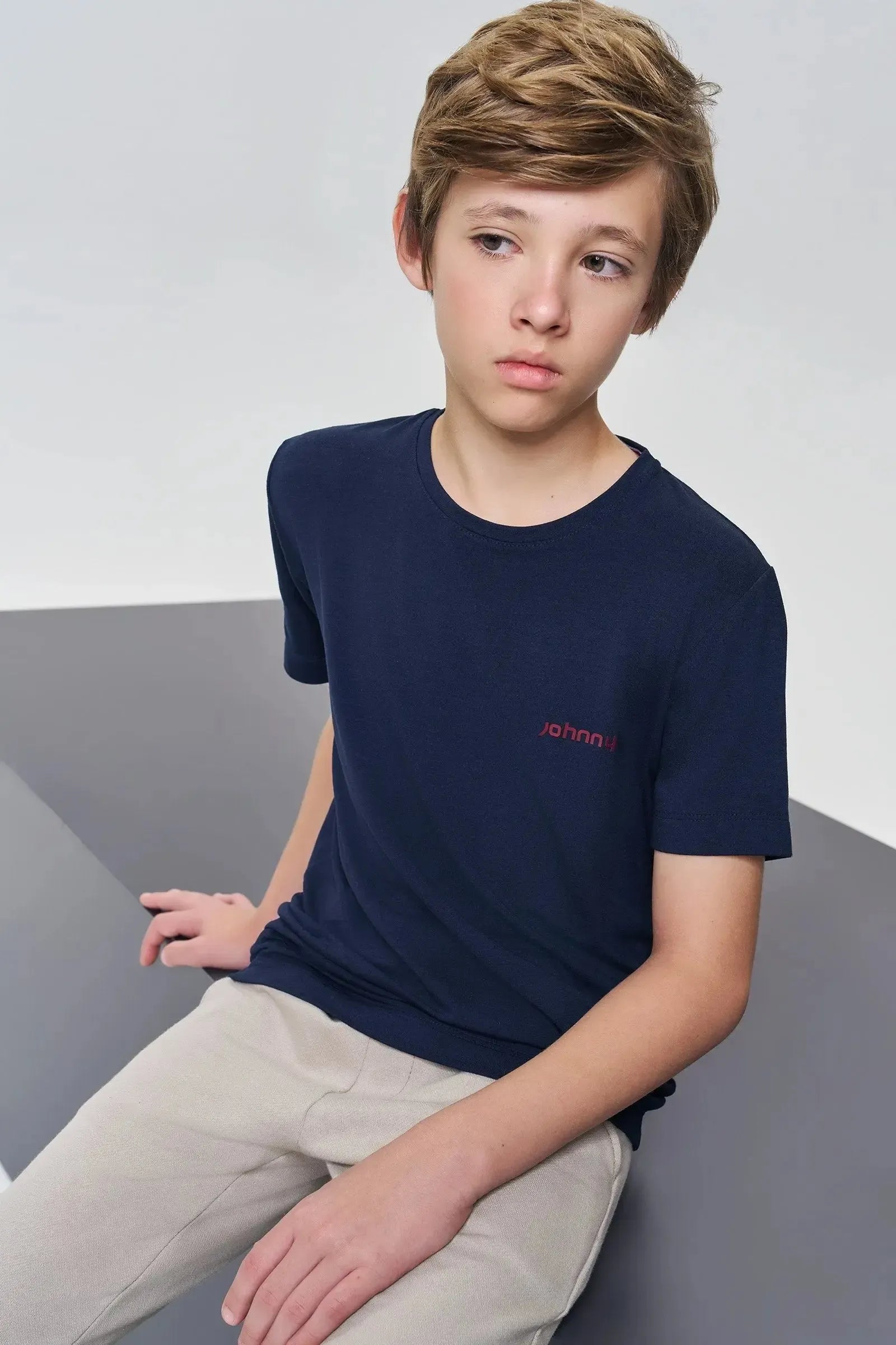 Camiseta em Modal com Elastano 89104 Johnny Fox Teen Menino