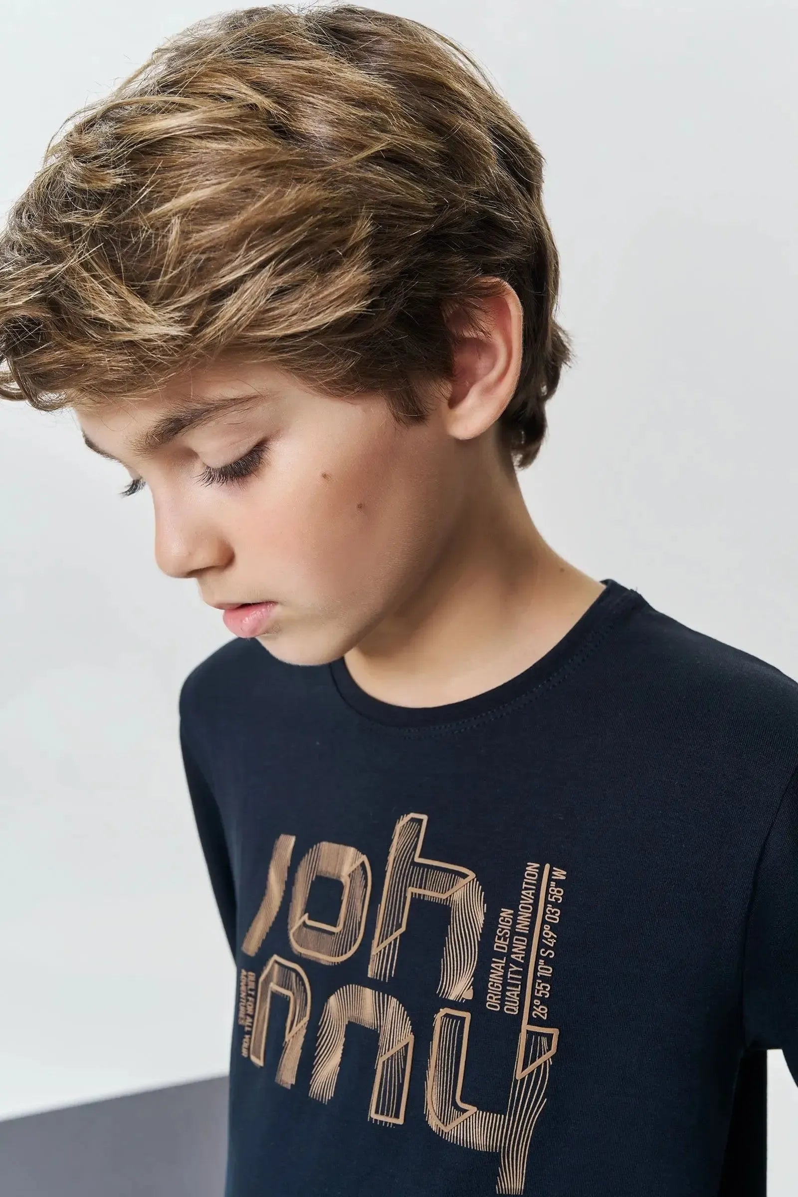 Camiseta em Modal com Elastano 92942 Johnny Fox Teen Menino