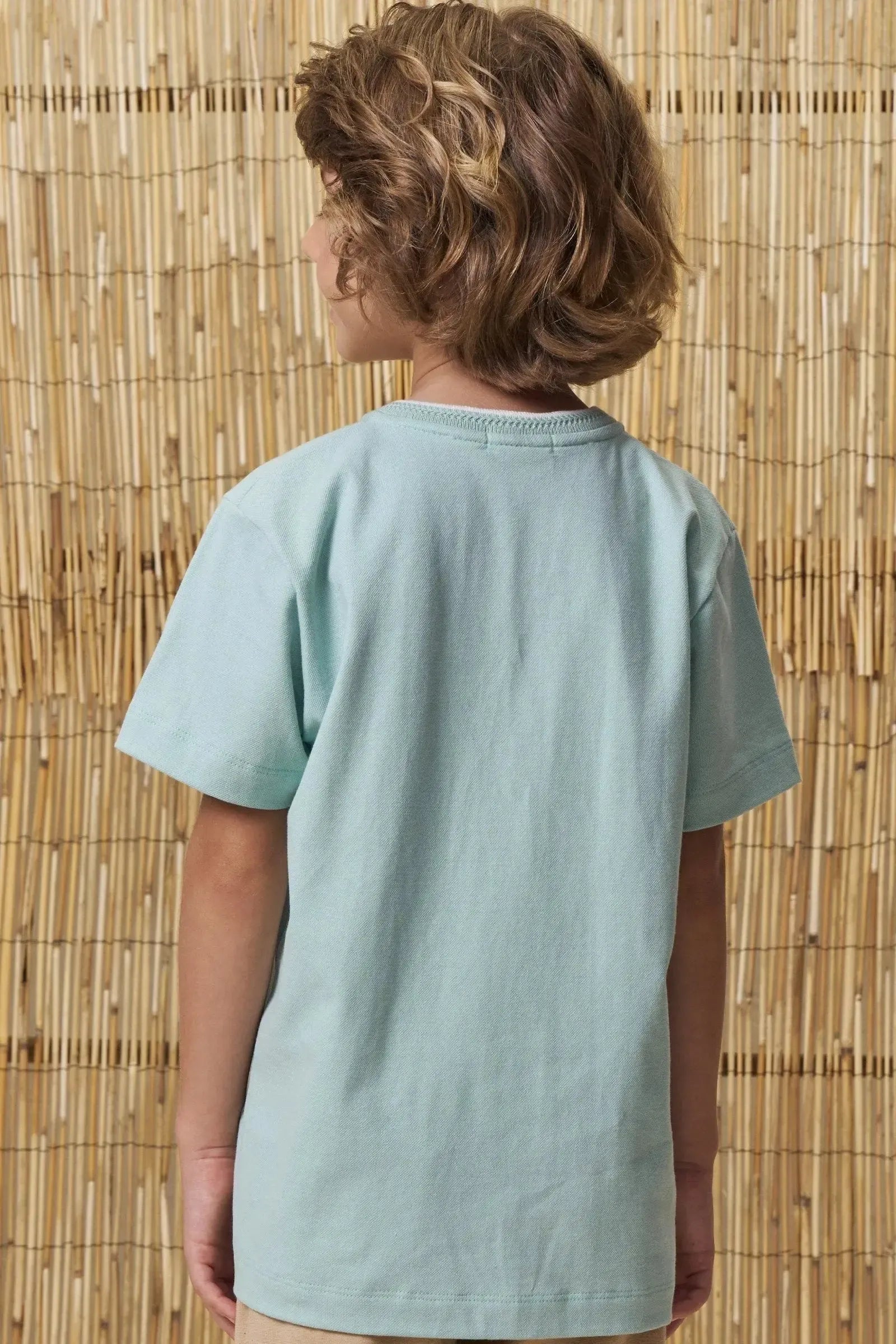 Camiseta em Piquet com Elastano 99009 LucBoo Infantil Menino
