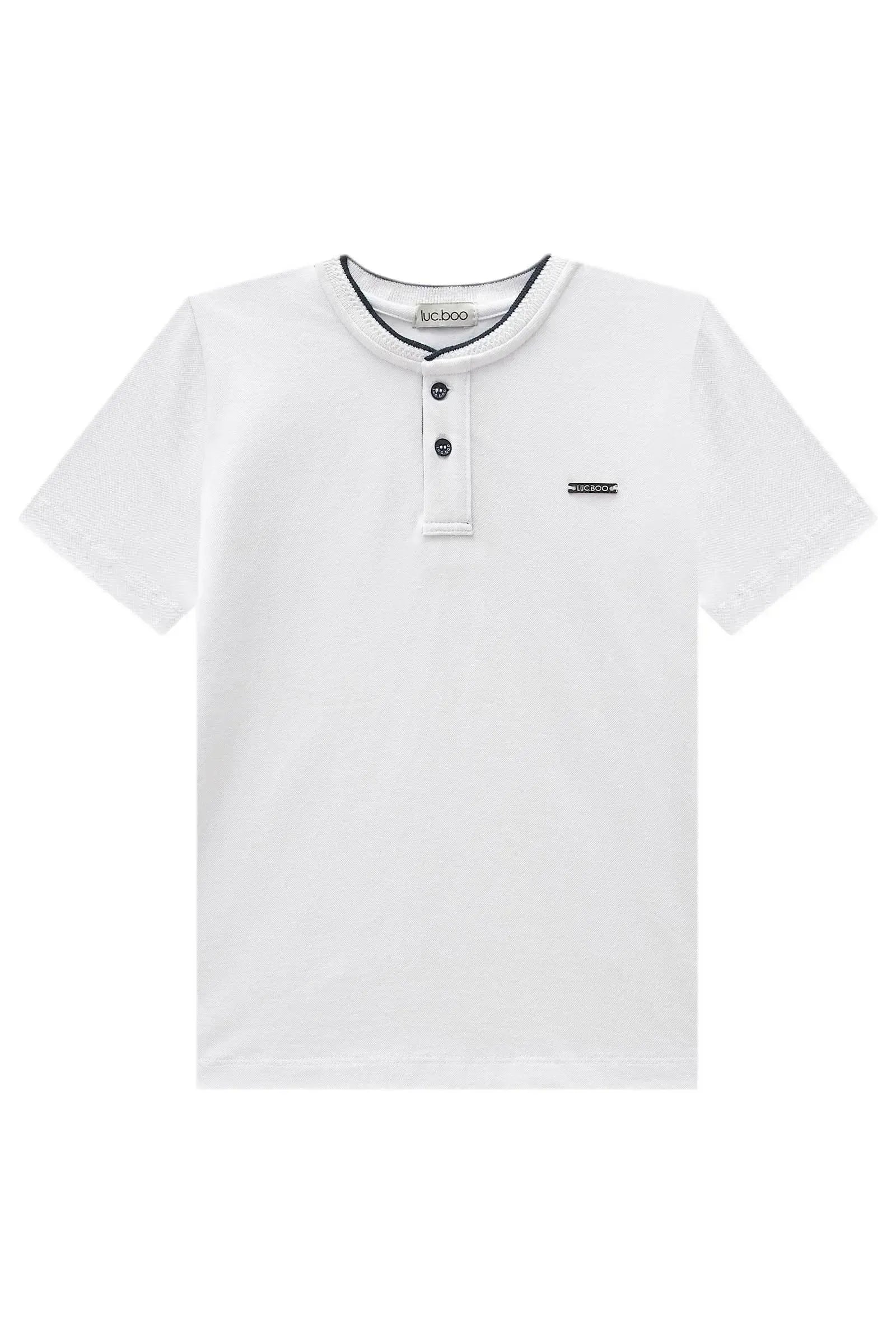 Camiseta em Piquet com Elastano 99009 LucBoo Infantil Menino