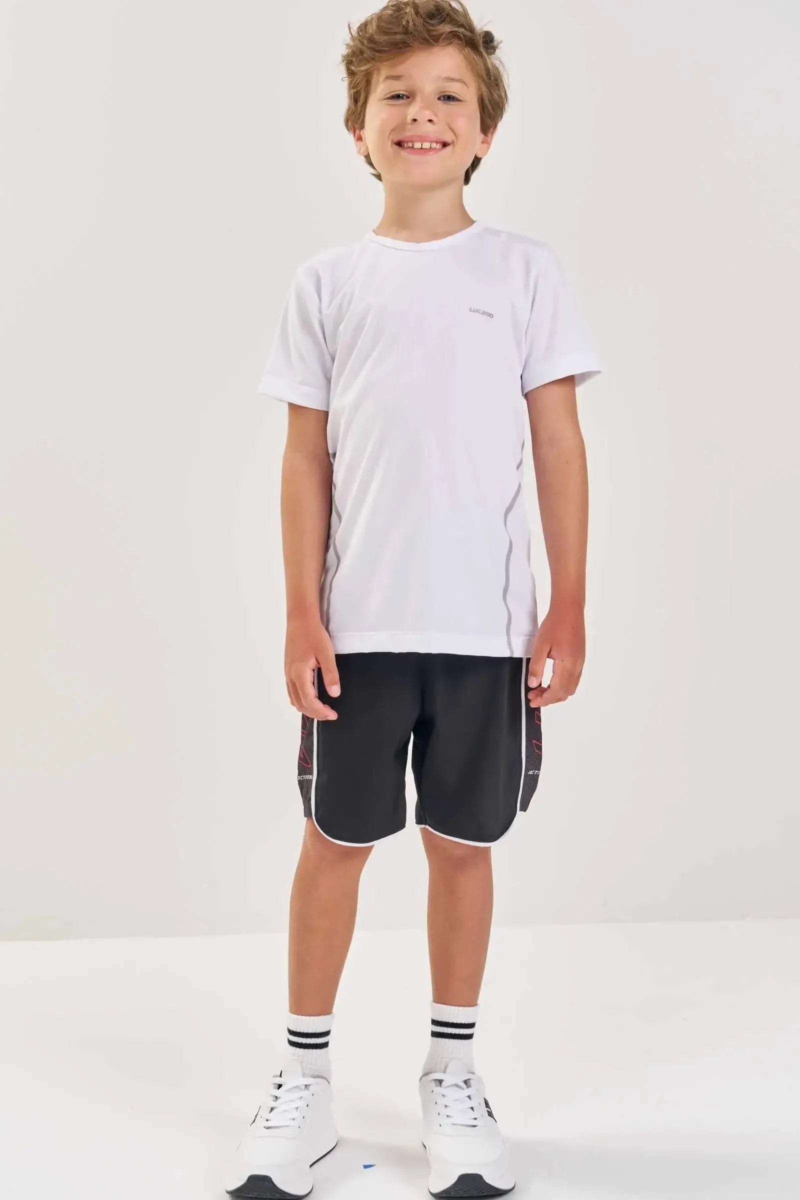 Camiseta Malha Dry Space Green 88789 LucBoo Infantil Menino