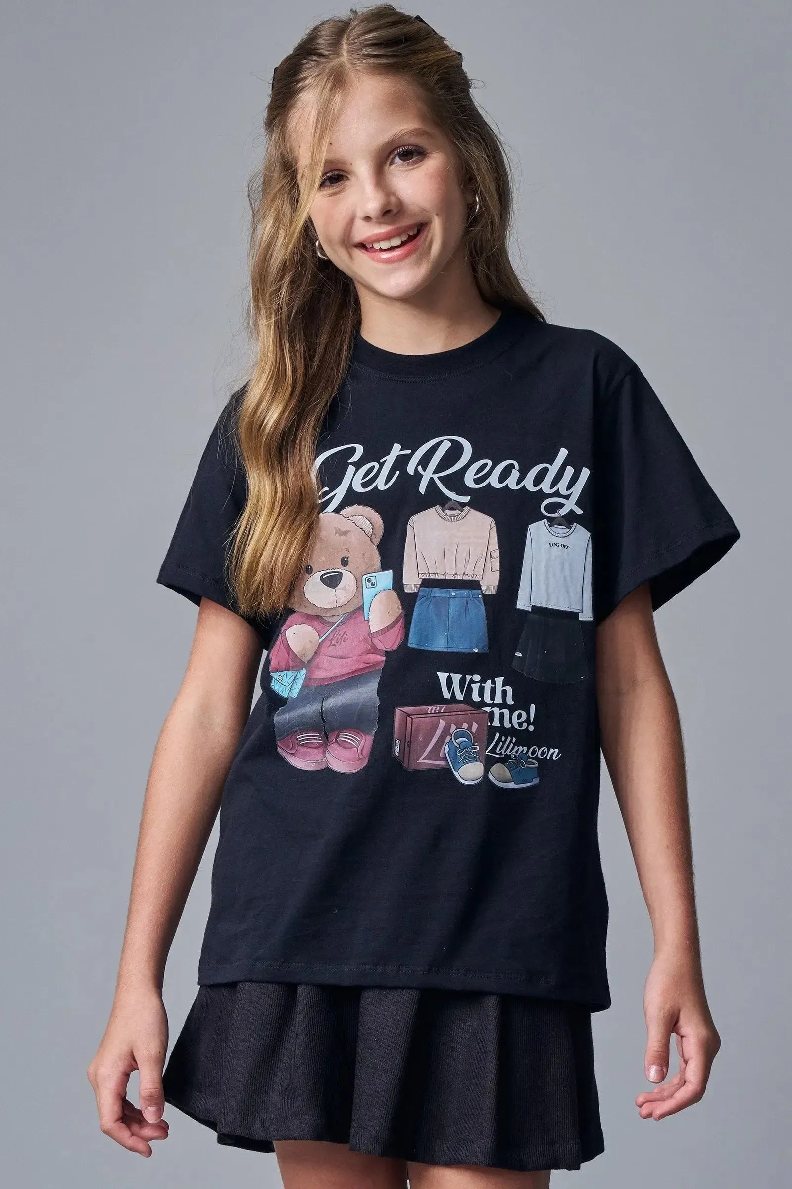 Camiseta Over em Meia Malha 89040 Lilimoon Teen Menina