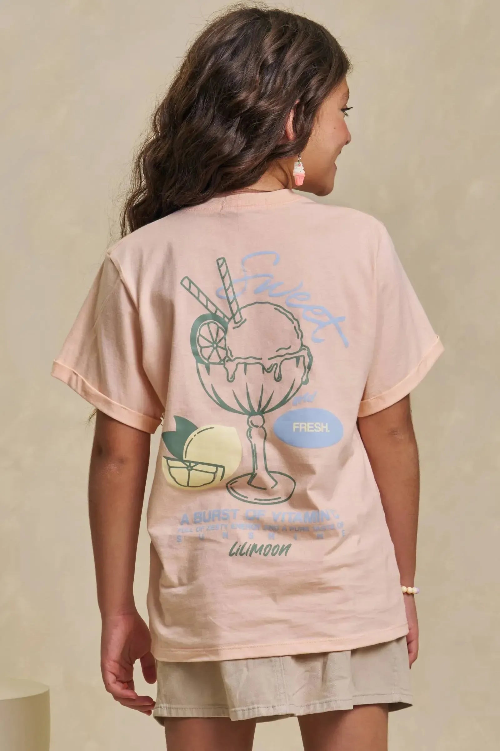 Camiseta Over em Meia Malha 94890 Lilimoon Teen Menina