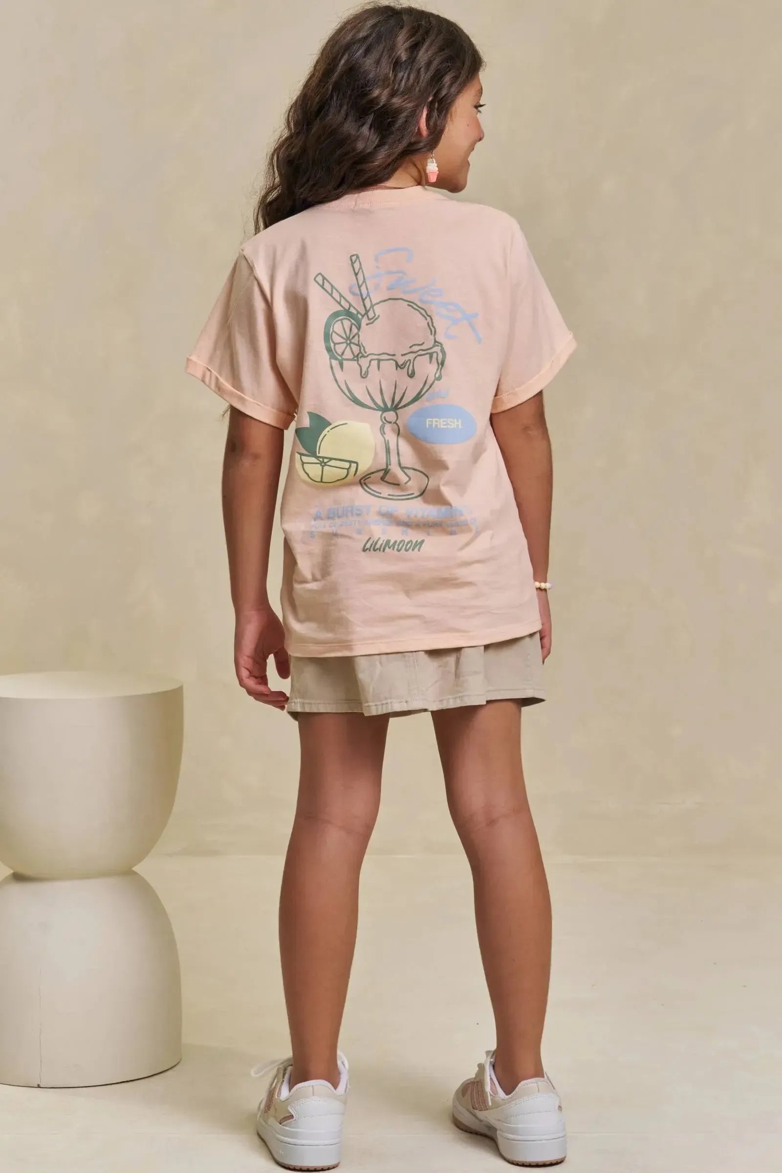 Camiseta Over em Meia Malha 94890 Lilimoon Teen Menina