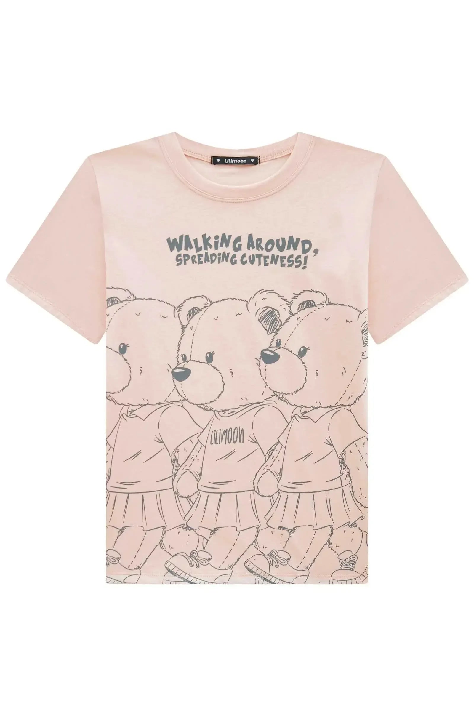 Camiseta Over em Meia Malha 94910 Lilimoon Teen Menina