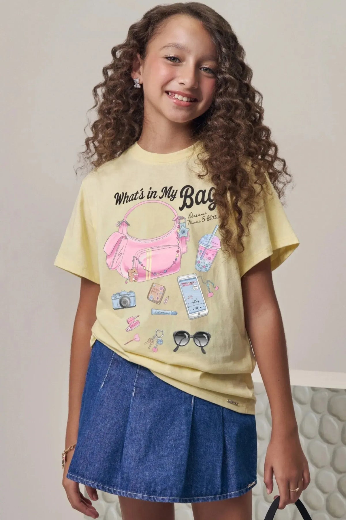 Camiseta Over em Meia Malha 98018 Lilimoon Teen Menina