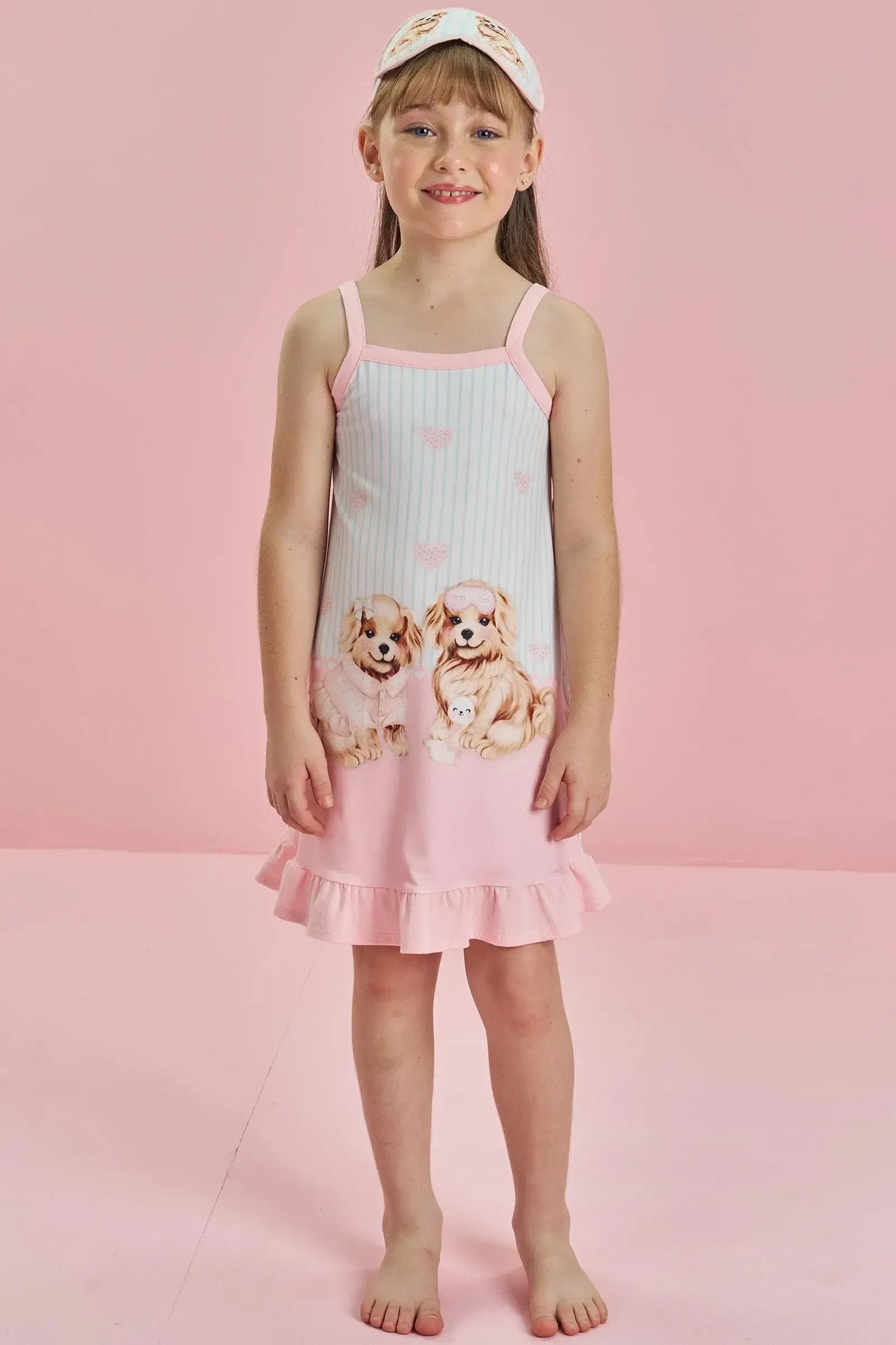 Camisola em Malha Comfy. Acompanha Máscara 84165 Infanti Infantil Menina