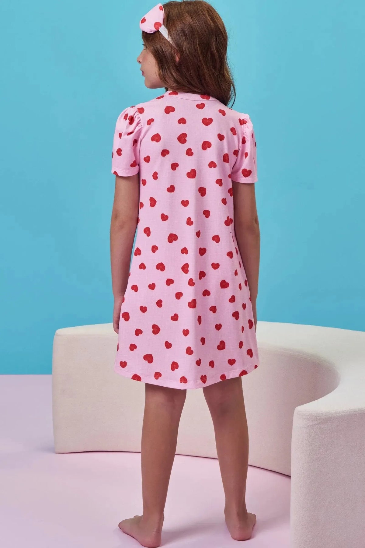 Camisola em Malha Comfy (Acompanha Máscara) 99703 Kukiê Infantil Menina