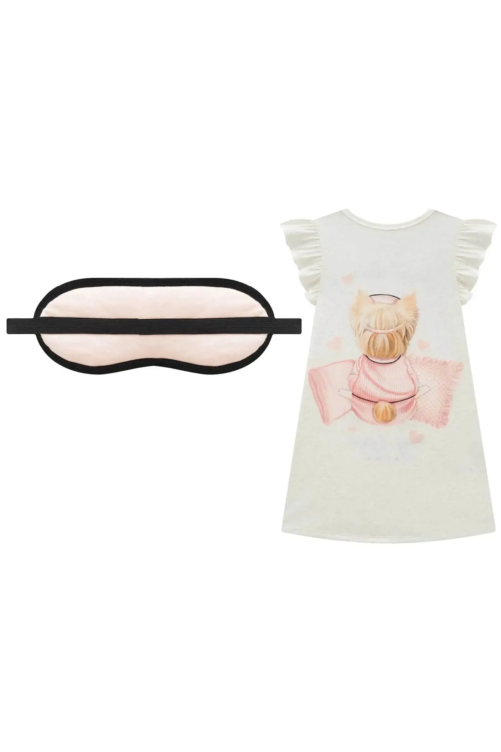 Camisola em Malha Fresh. Acompanha Máscara 96054 Infanti Infantil Menina