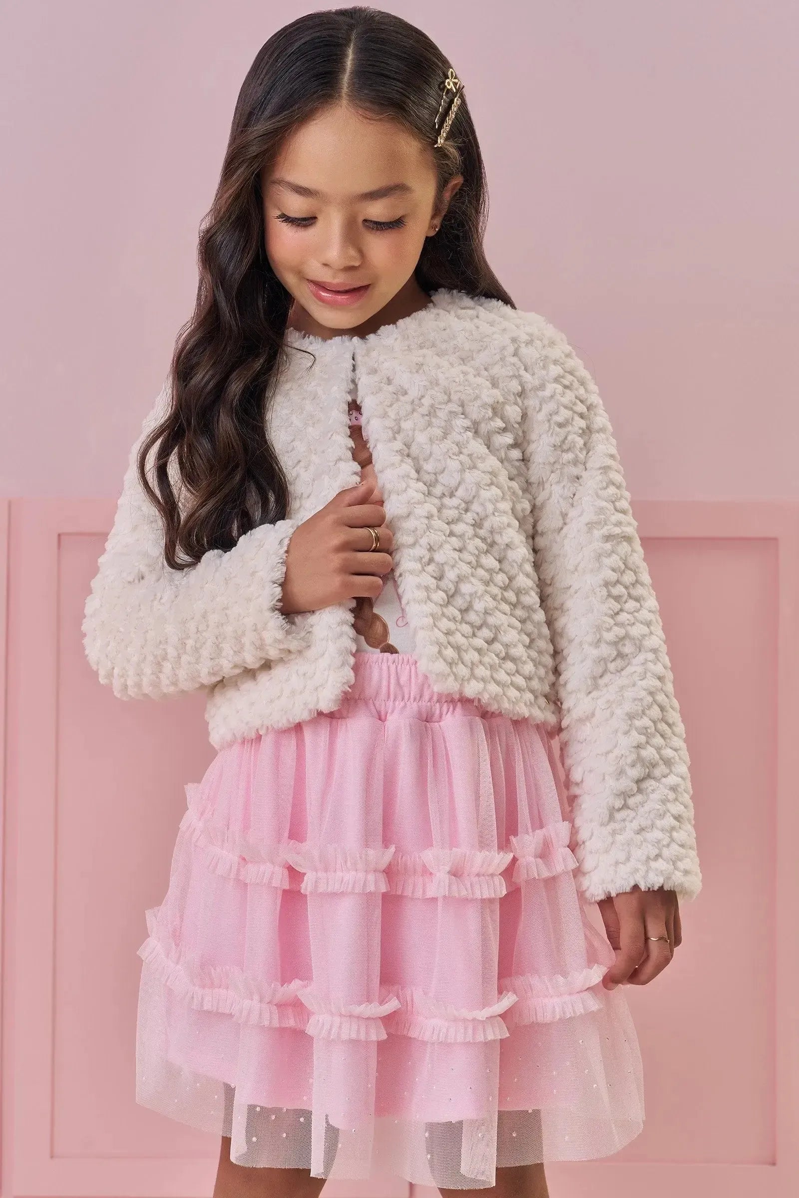 Casaqueto em Pêlo Ondas 91767 Kukiê Infantil Menina