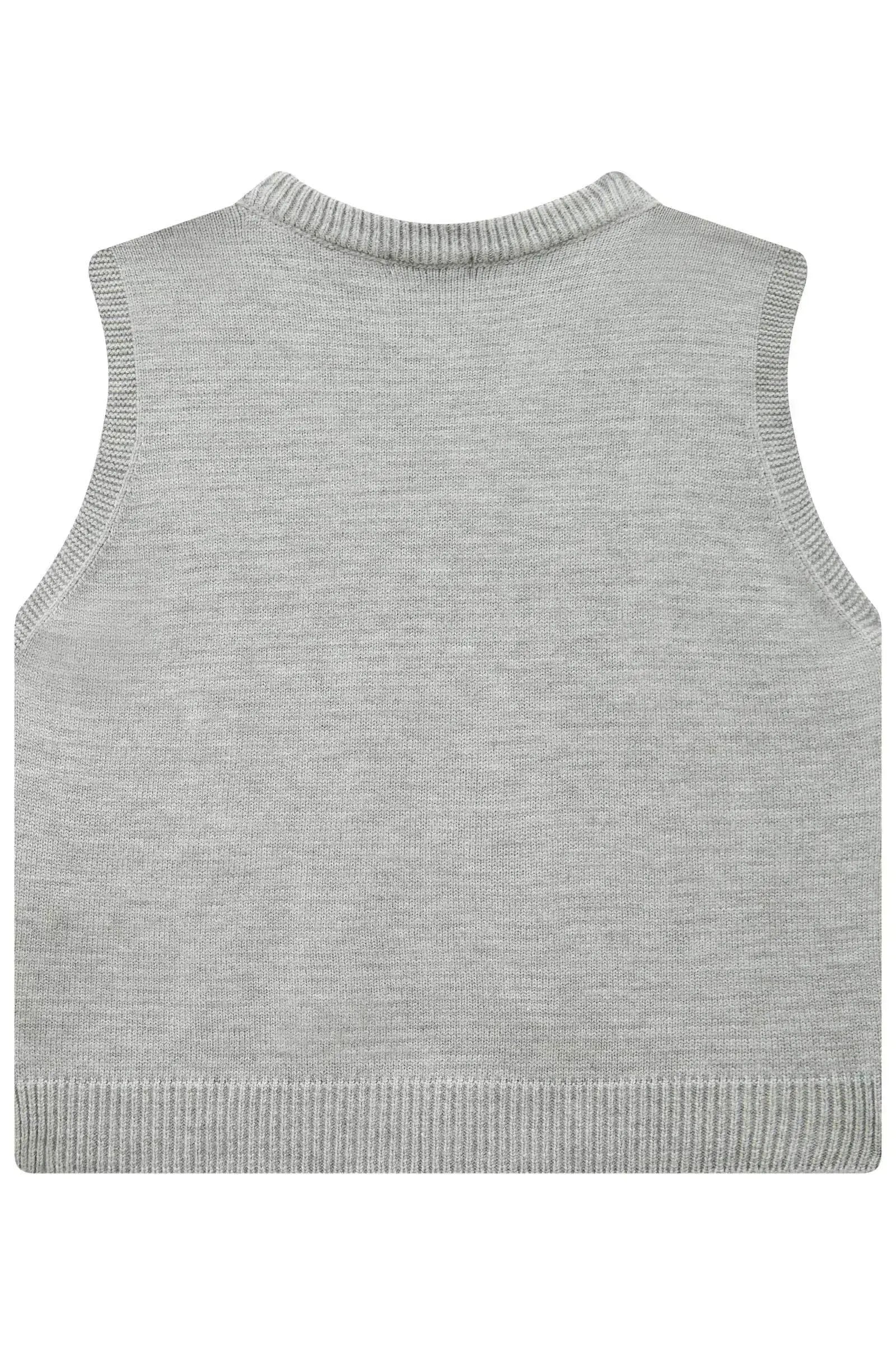 Colete Cropped em Tricô Prime 86991 Vic&Vicky Teen Menina