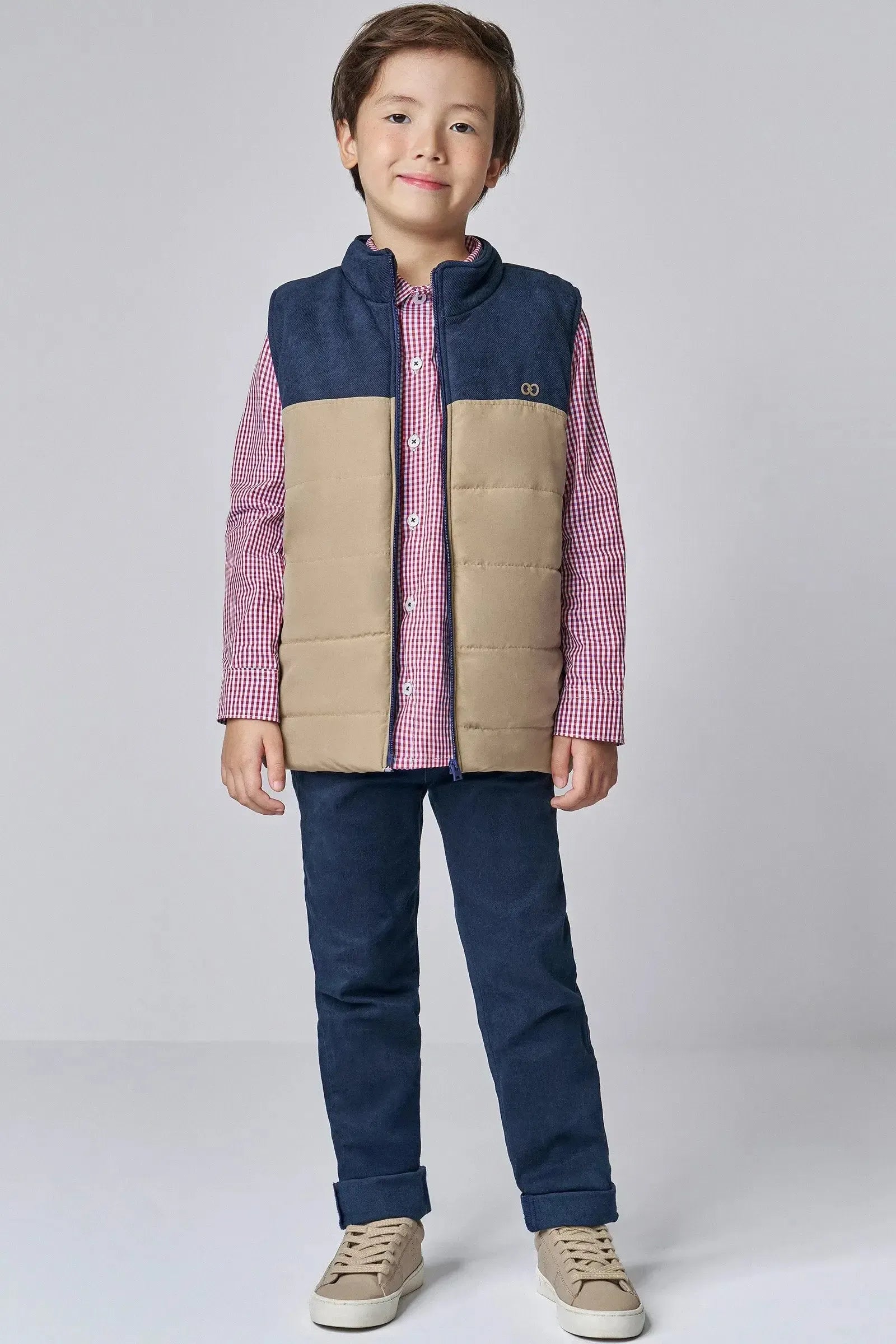 Colete em Tecido Twill com Elastano e Nylon Bora 89459 LucBoo Infantil Menino