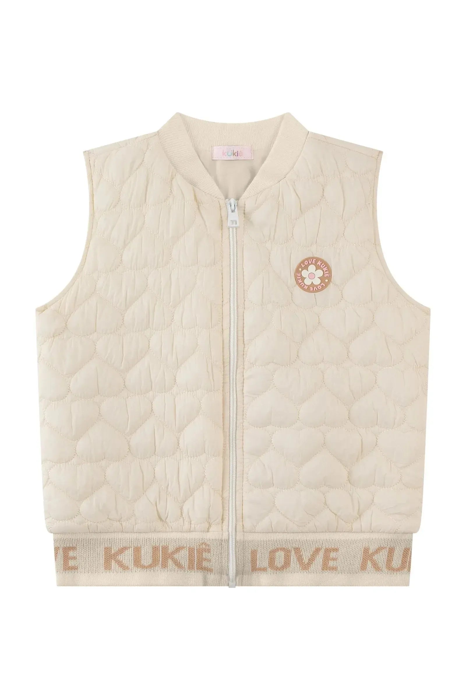 Colete Puffer em Nylon 89239 Kukiê Infantil Menina