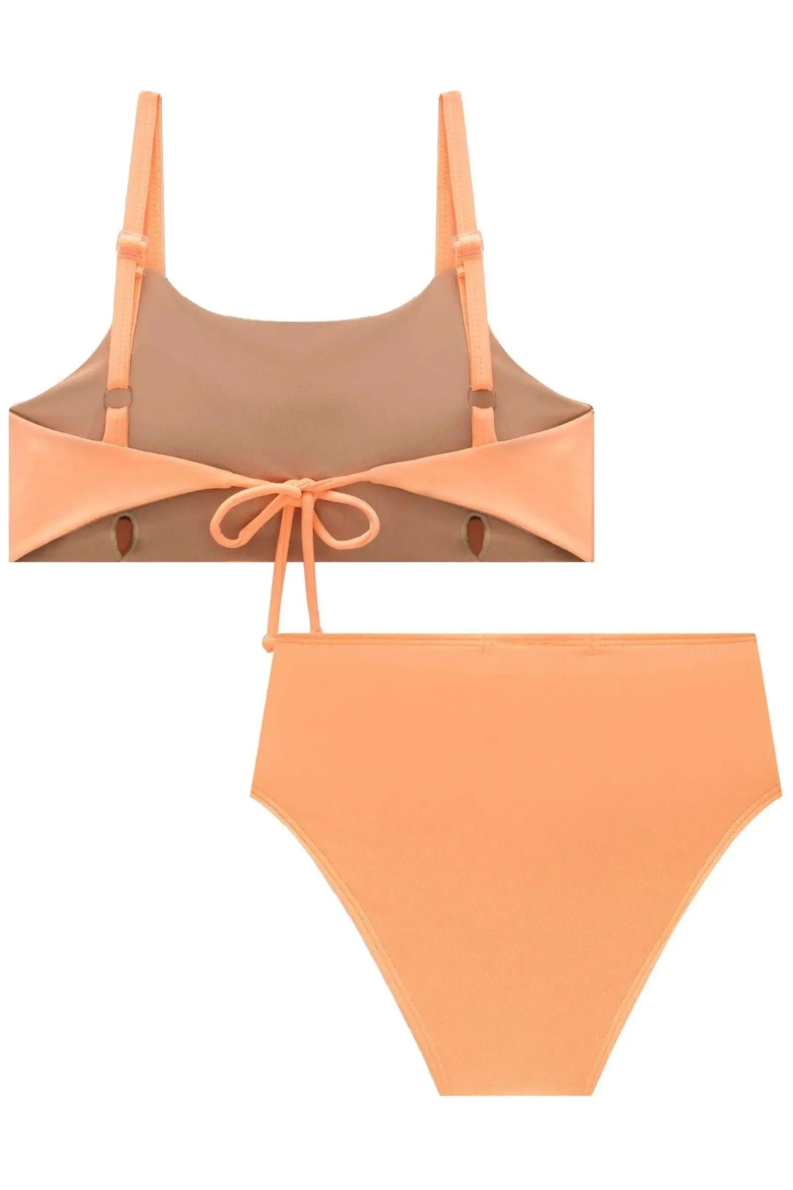 Conjunto de Biquíni com Top e Calcinha em Malha Poliamida com Proteção UV 50+ 87828 Lilimoon Teen Menina