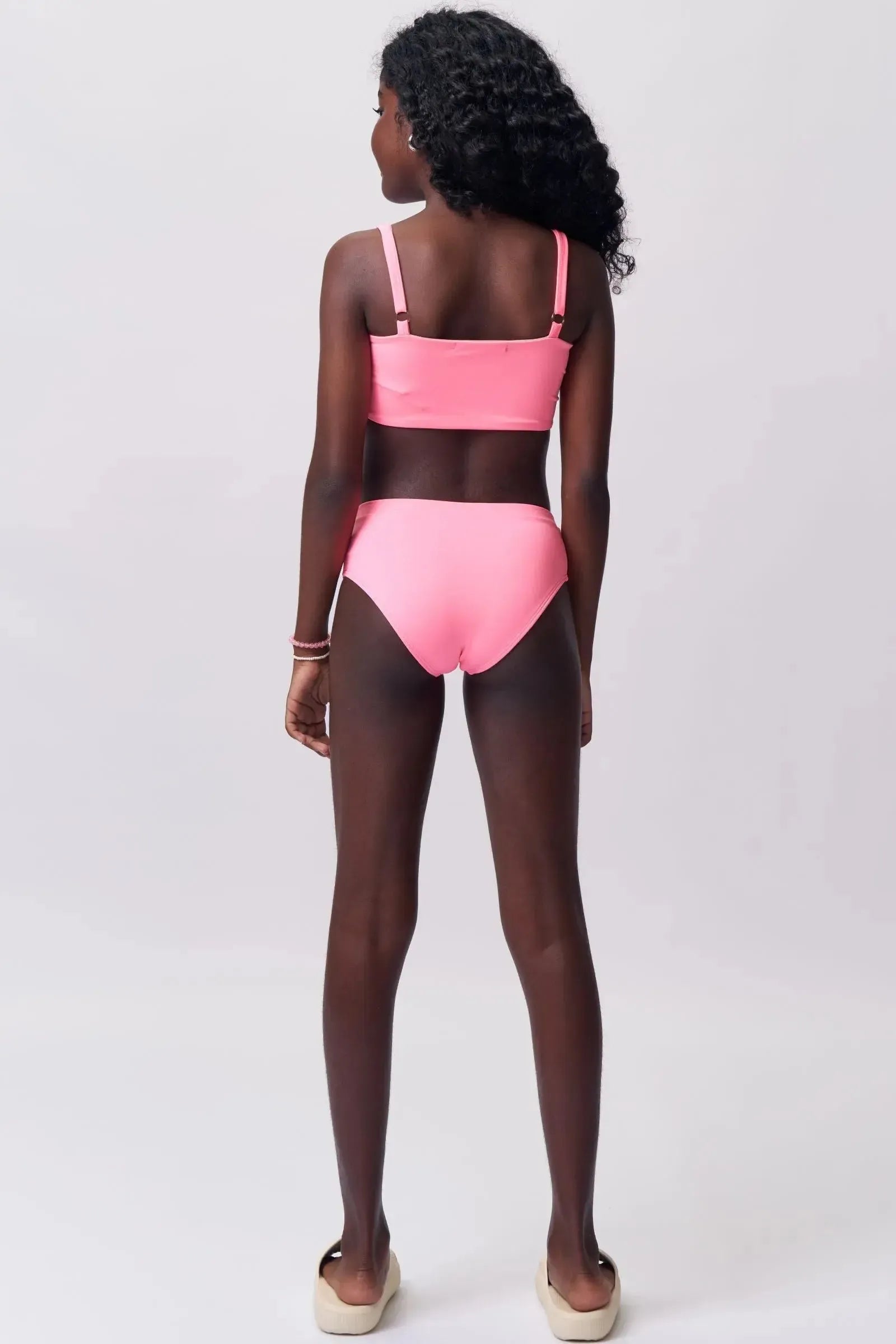 Conjunto de Biquíni com Top e Calcinha Tradicional em Malha UV Dry com Proteção UV 50+ 92878 Lilimoon Teen Menina