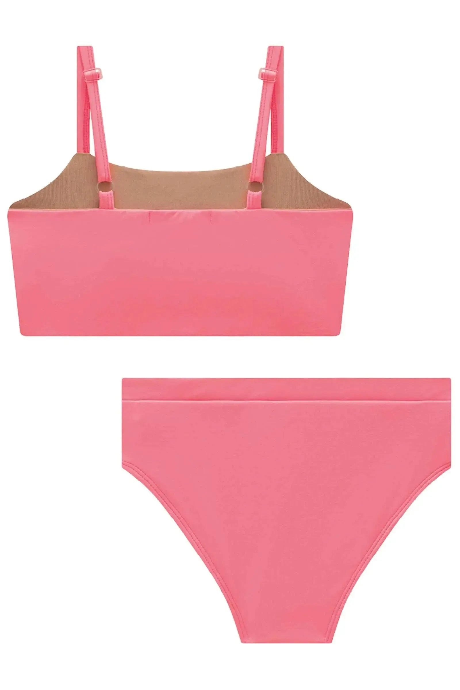 Conjunto de Biquíni com Top e Calcinha Tradicional em Malha UV Dry com Proteção UV 50+ 92878 Lilimoon Teen Menina