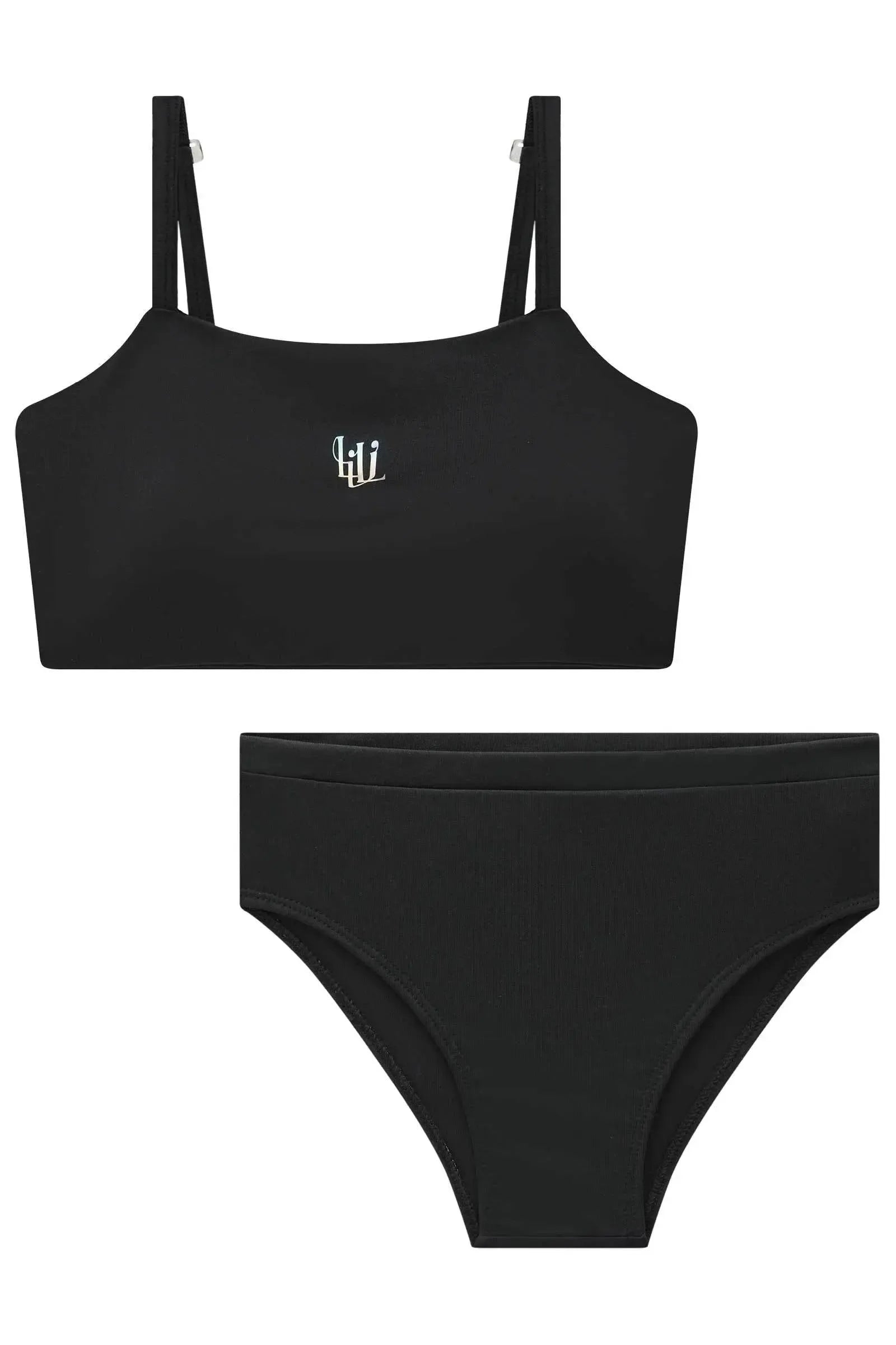 Conjunto de Biquíni com Top e Calcinha Tradicional em Malha UV Dry com Proteção UV 50+ 92878 Lilimoon Teen Menina