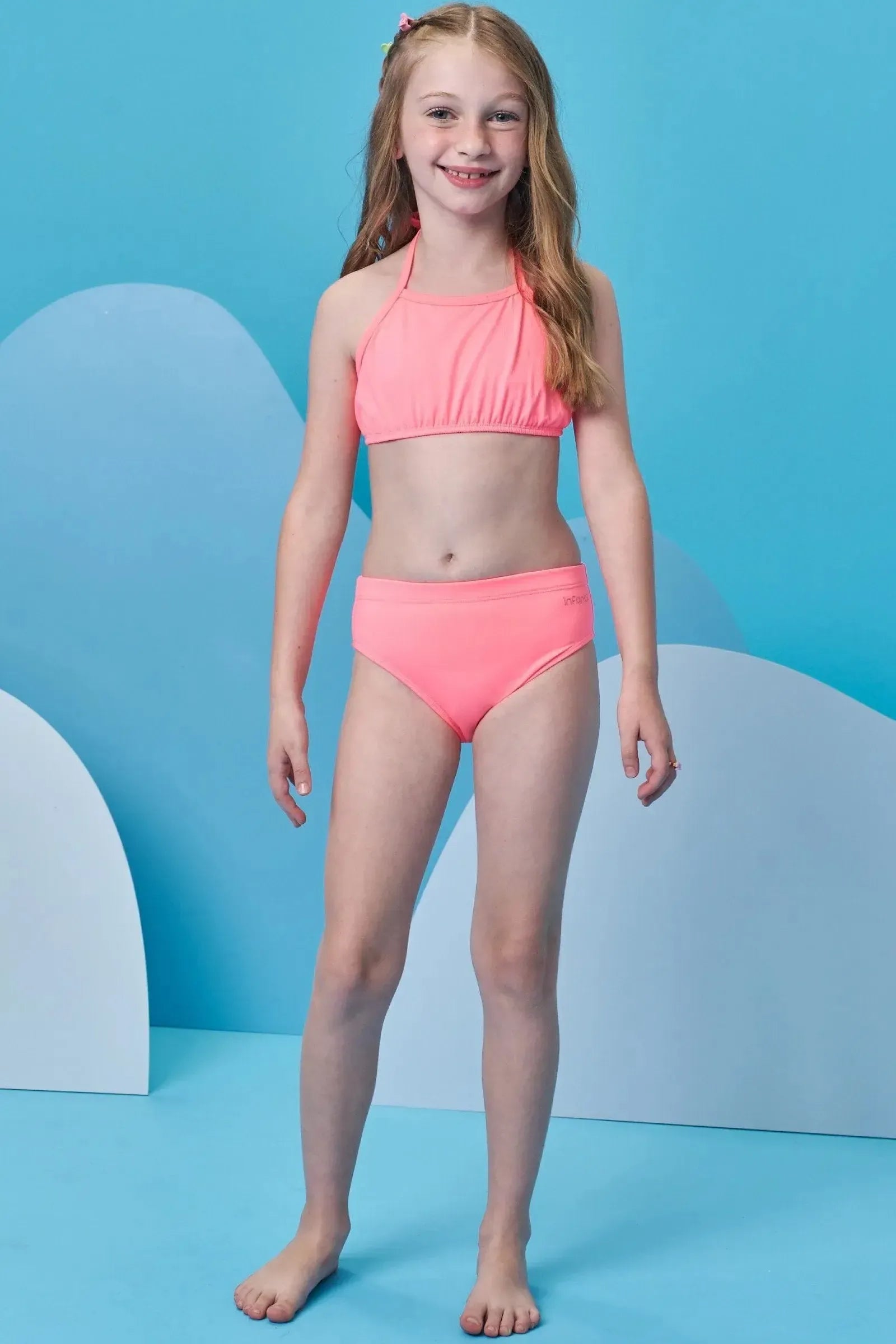 Conjunto de Biquíni e Blusa em Malha UV Dry com Proteção UV 50+ 93172 Infanti Infantil Menina