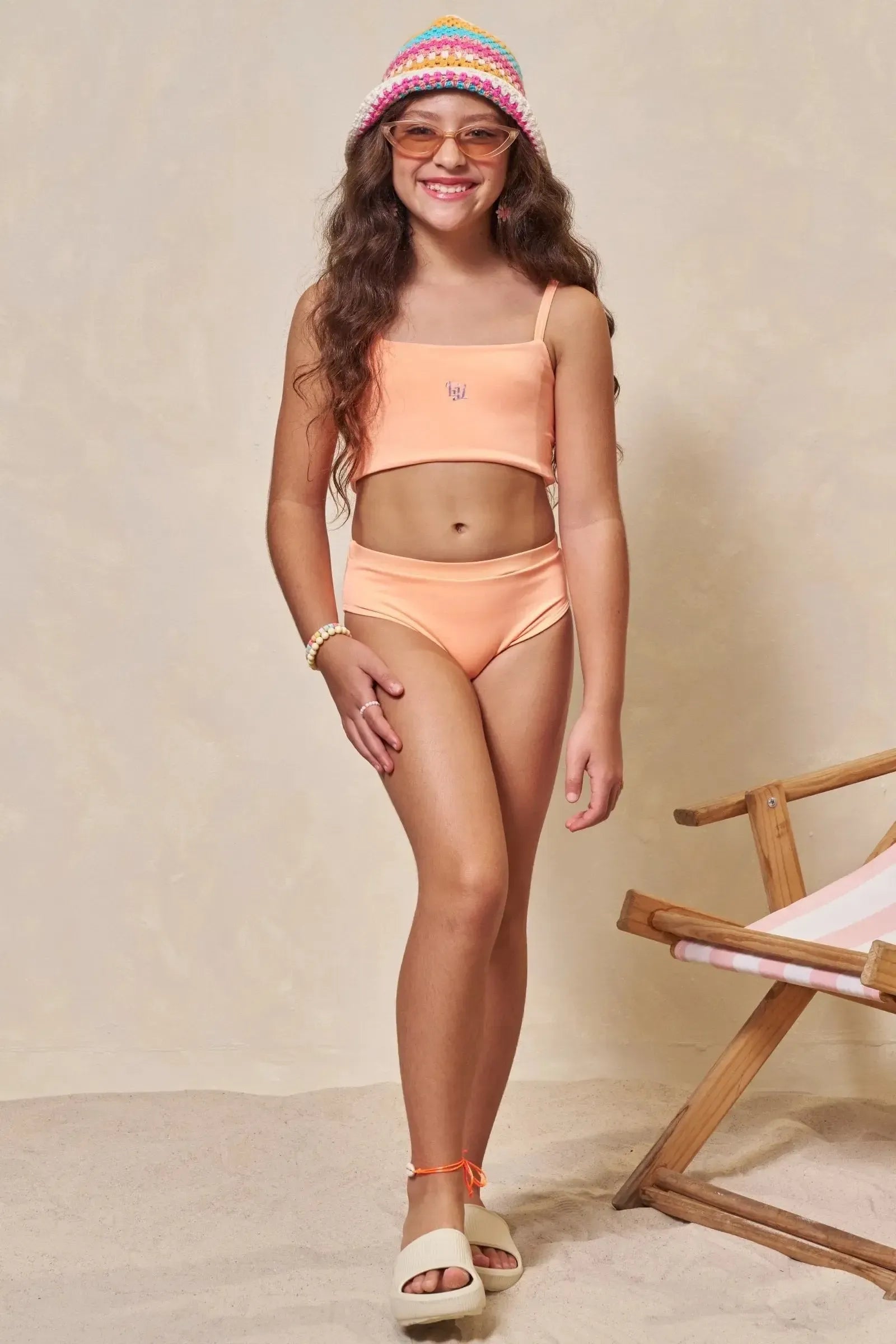 Conjunto de Biquíni em Malha UV Dry com Proteção UV 50+ 96457 Lilimoon Teen Menina