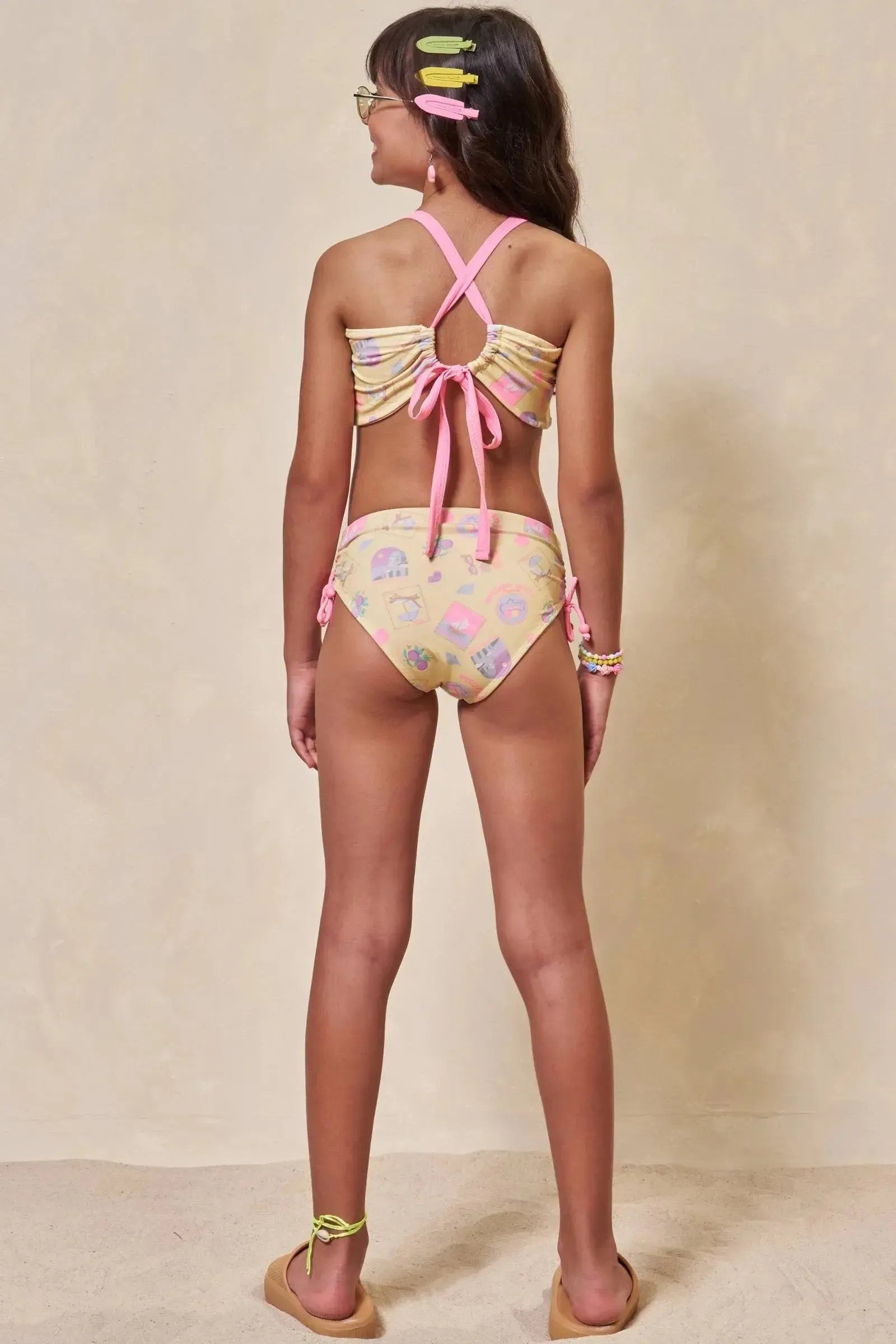 Conjunto de Biquíni em Malha UV Dry com Proteção UV 50+ 96465 Lilimoon Teen Menina