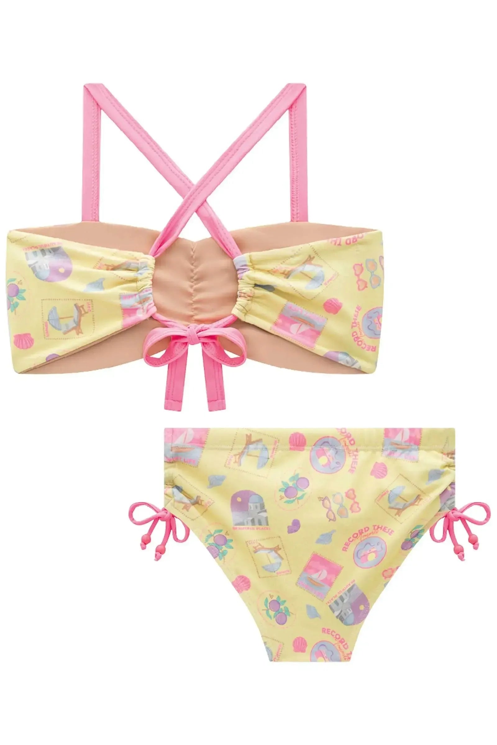 Conjunto de Biquíni em Malha UV Dry com Proteção UV 50+ 96465 Lilimoon Teen Menina