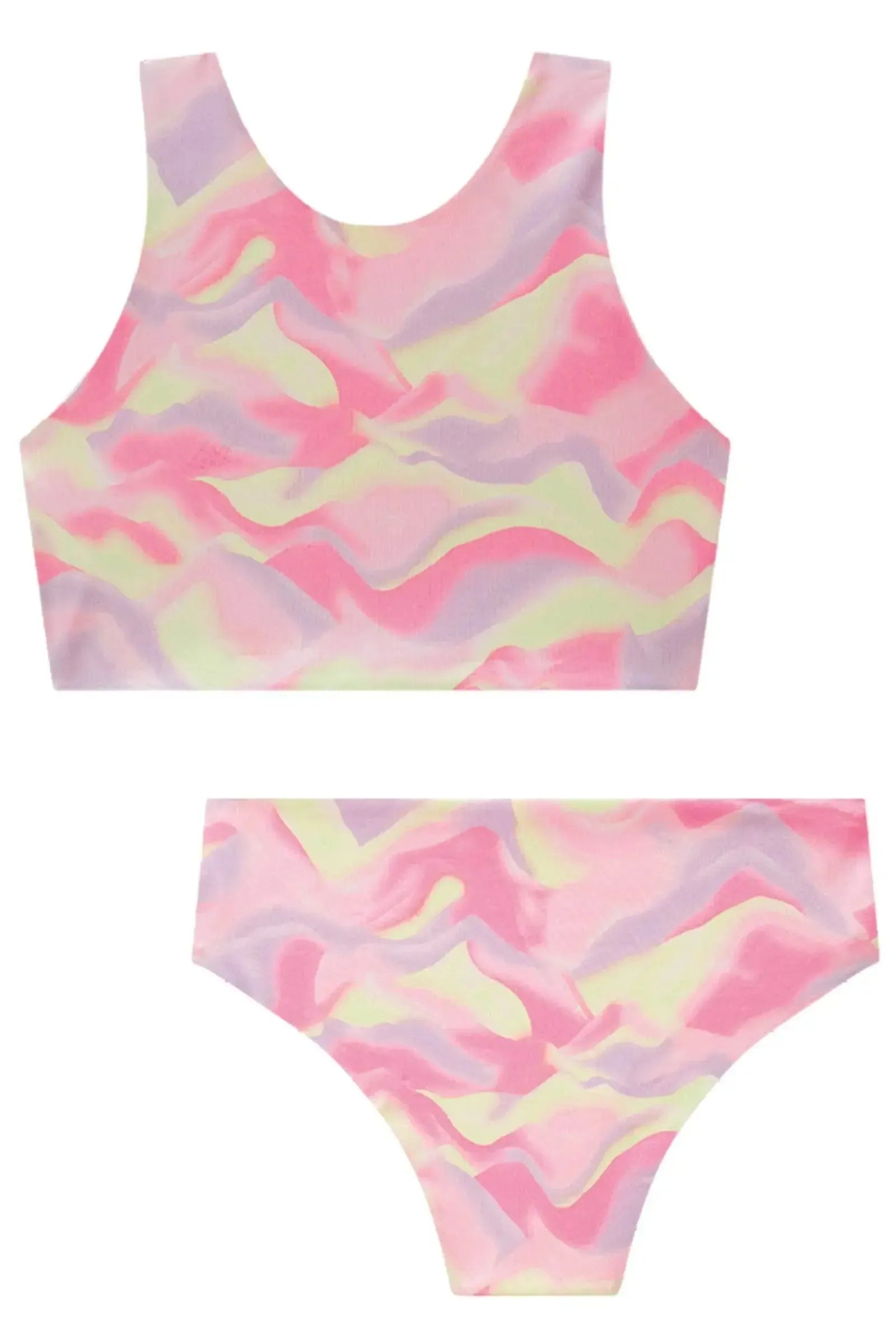 Conjunto de Biquíni Reversível em Malha UV Dry 50+ 85027 Lilimoon Teen Menina