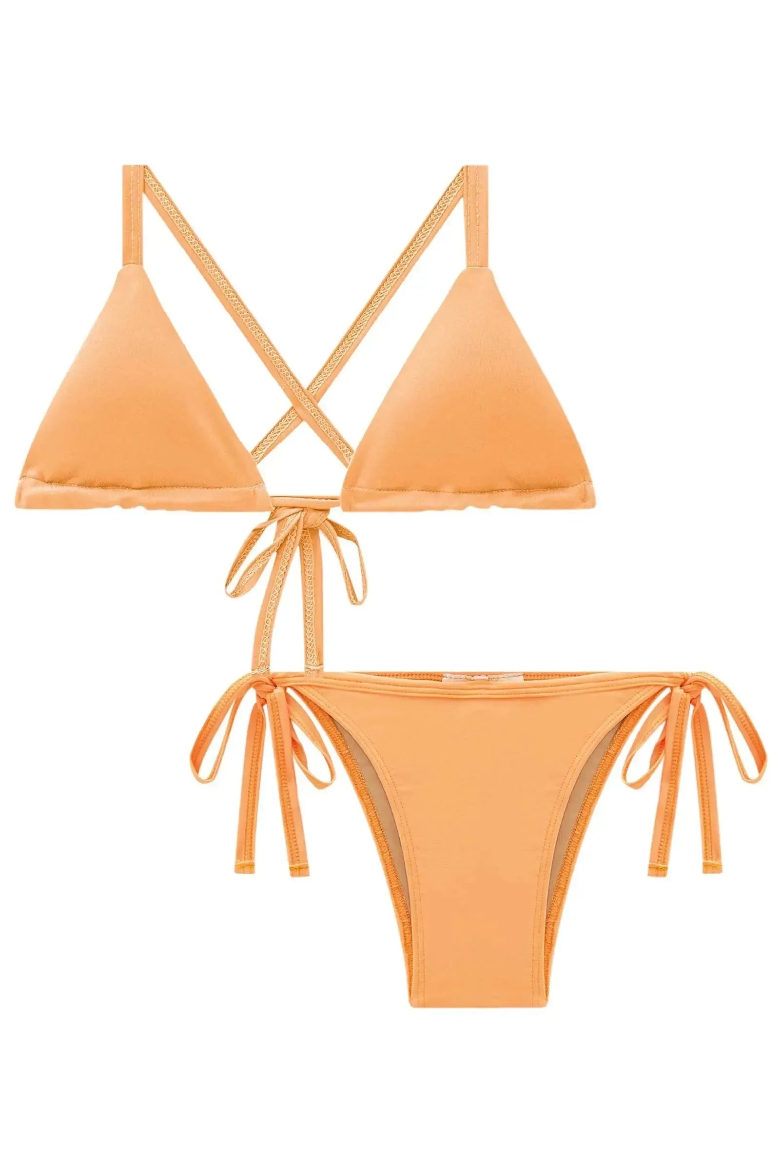 Conjunto de Biquini Top Cortininha e Calcinha Tradicional em Malha Uv 50+ 84340 Vic&Vicky Teen Menina