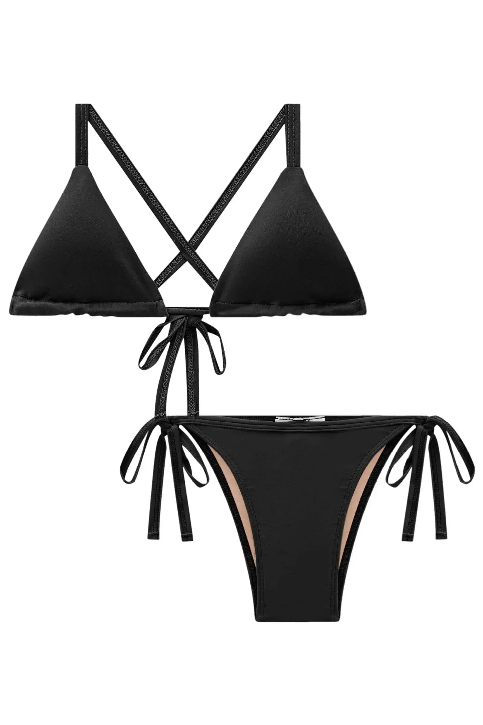 Conjunto de Biquini Top Cortininha e Calcinha Tradicional em Malha Uv 50+ 84340 Vic&Vicky Teen Menina