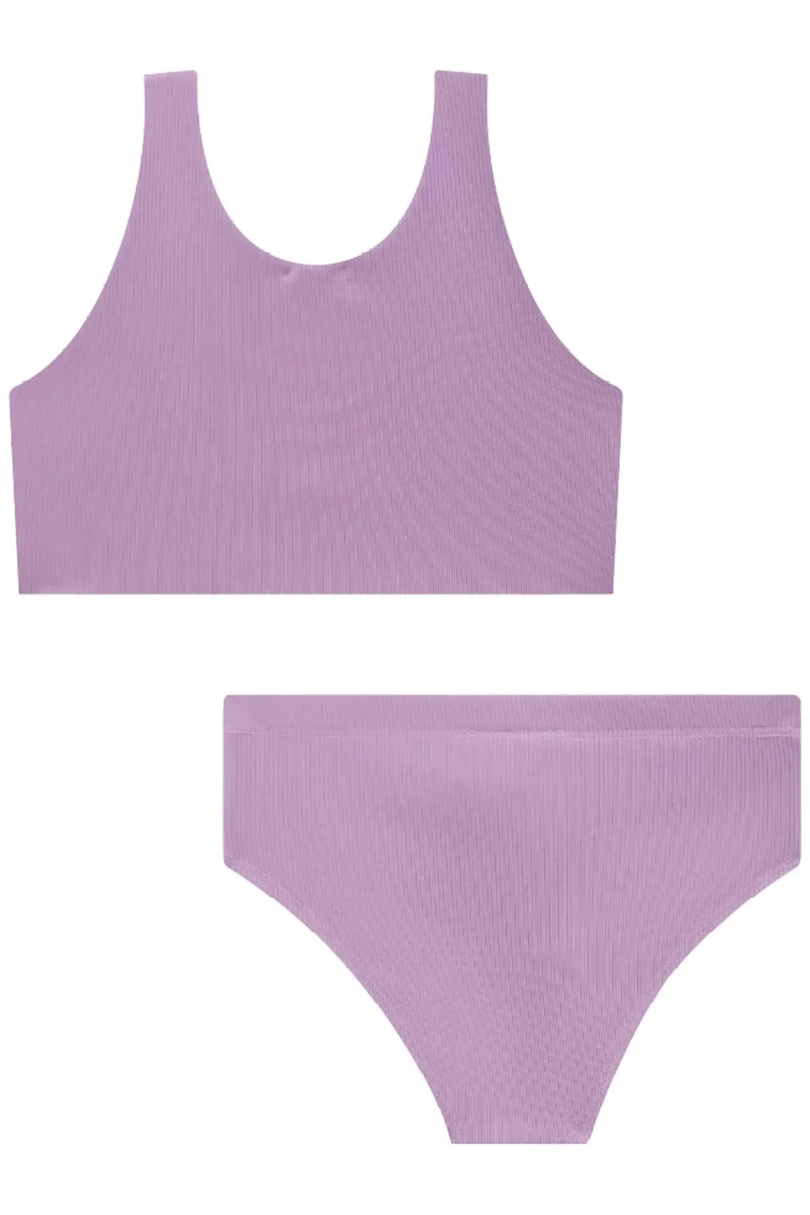 Conjunto de Biquini Tradicional em Malha Textura Canelada 84360 Vic&Vicky Teen Menina