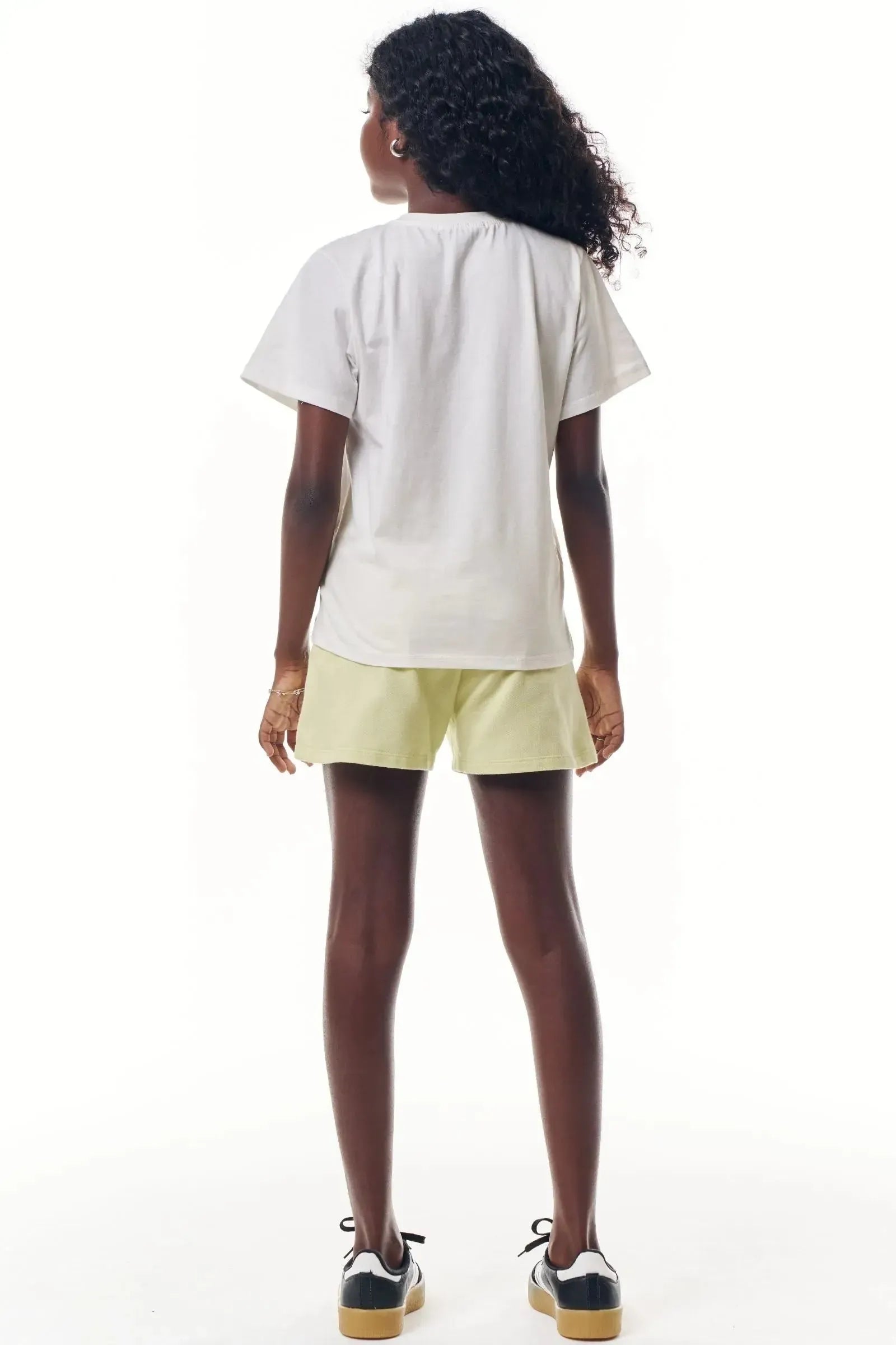 Conjunto de Blusa Comfy em Meia Malha e Shorts em Moletom sem Pelúcia 92751 Lilimoon Teen Menina