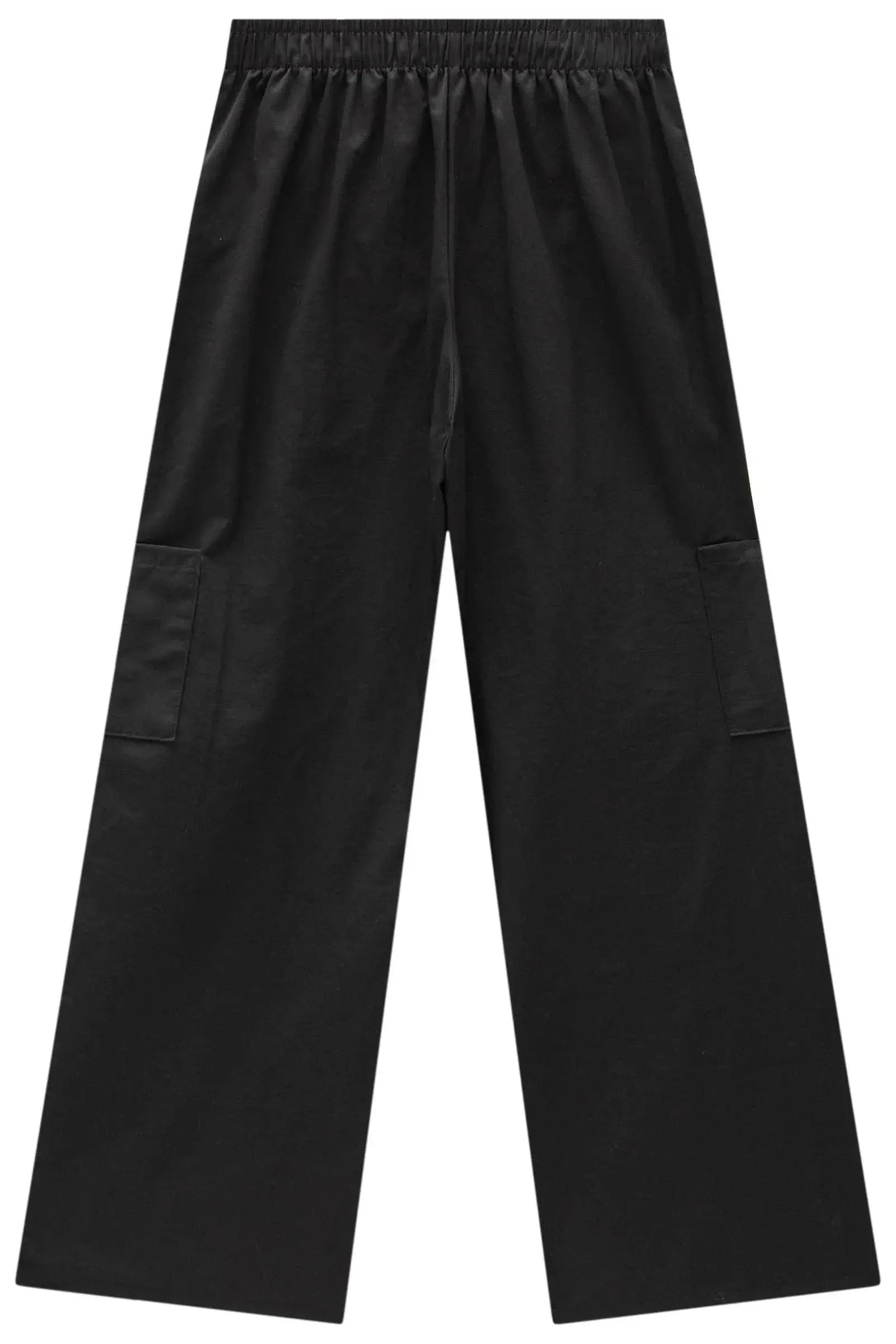 Conjunto de Blusa Cropped e Calça Wide Leg em Alfaiataria 90881 Vic&Vicky Teen Menina