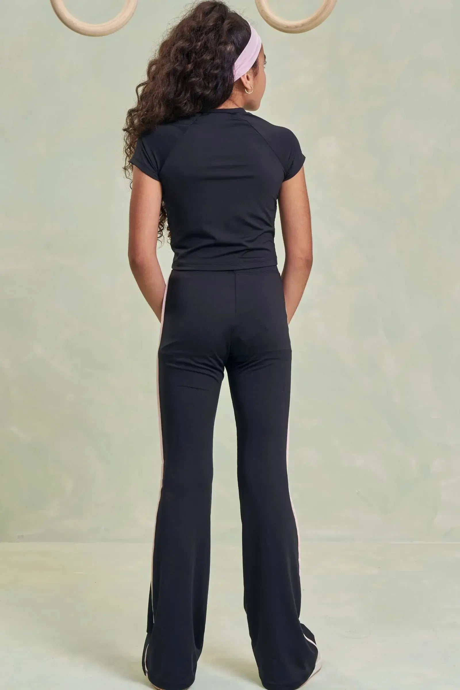 Conjunto de Blusa e Calça Bailarina em Malha Poliamida com Proteção UV 50+ 96494 Lilimoon Teen Menina